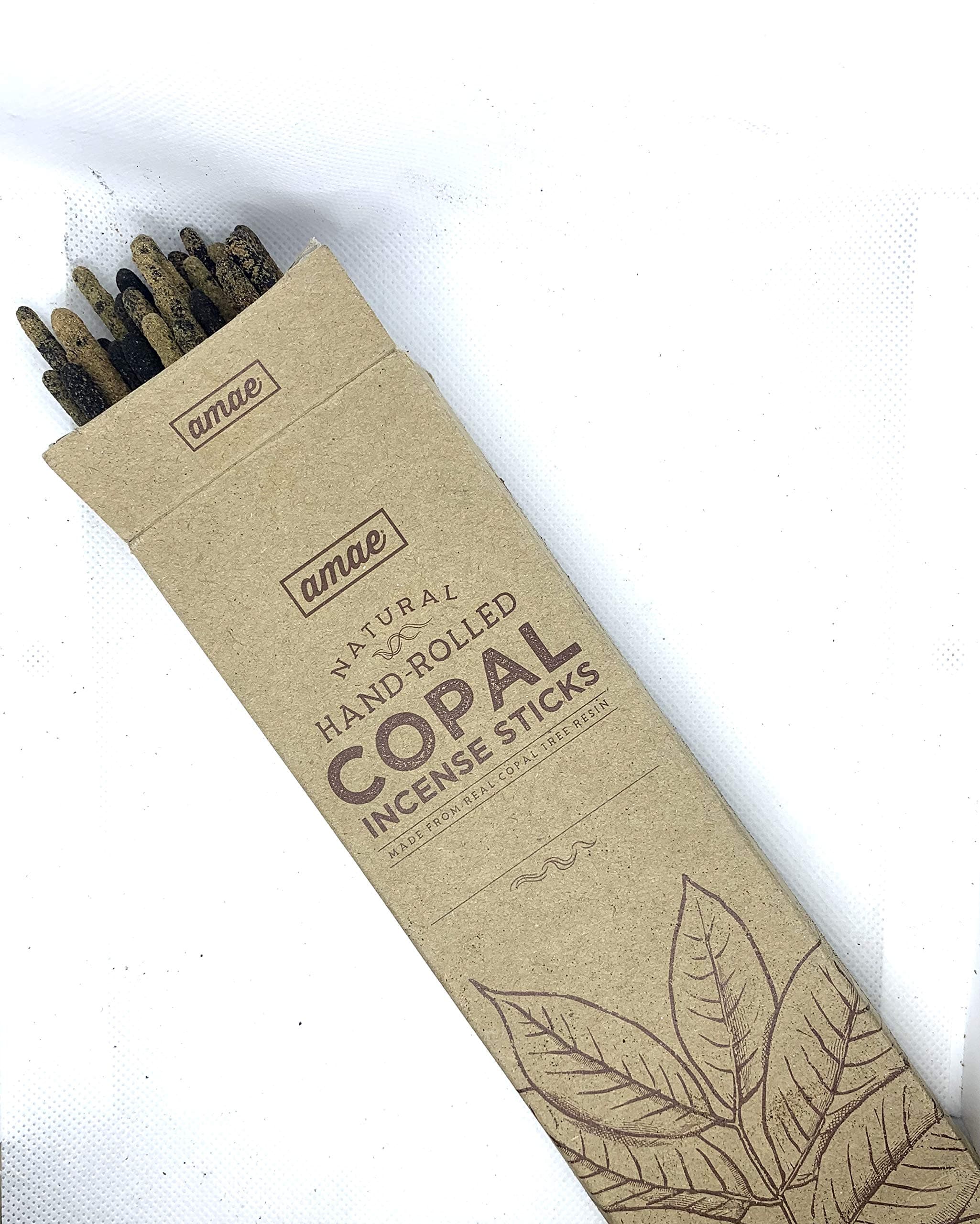 Assorted Aromas Premium Copal Incense 20 Sticks (Rosemary, Myrrh, Sandalwood, Rue, Basil Gardenia and Rose)