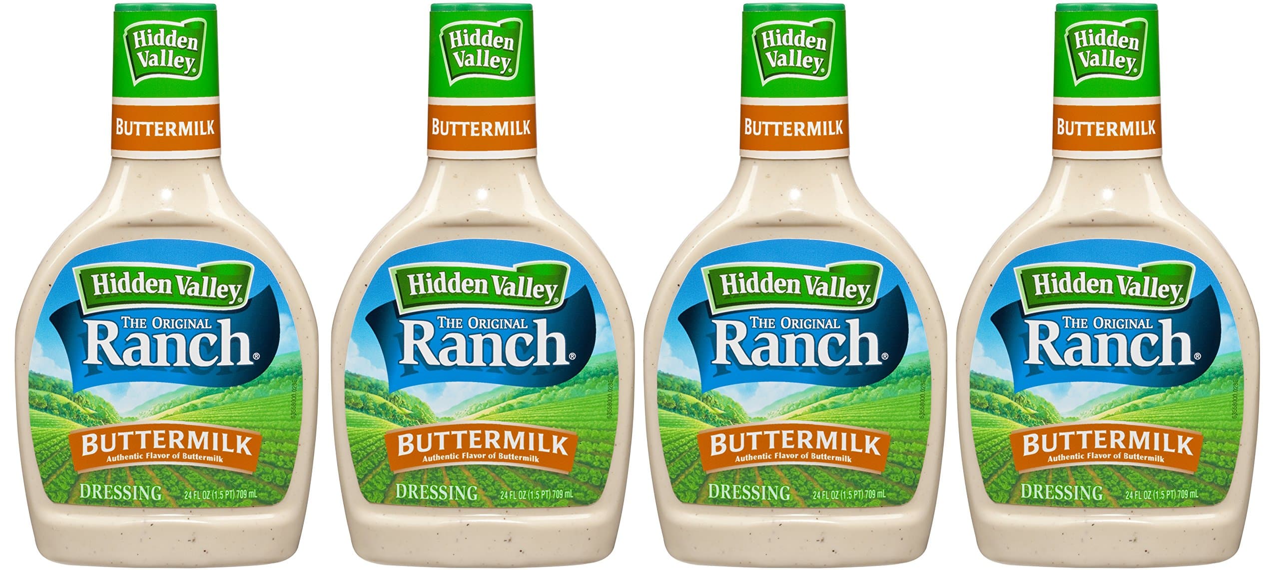 Hidden Valley Original Ranch Old-fashioned Buttermilk Dressing, 24 Fluid Ounce Bottle, Pack of 4