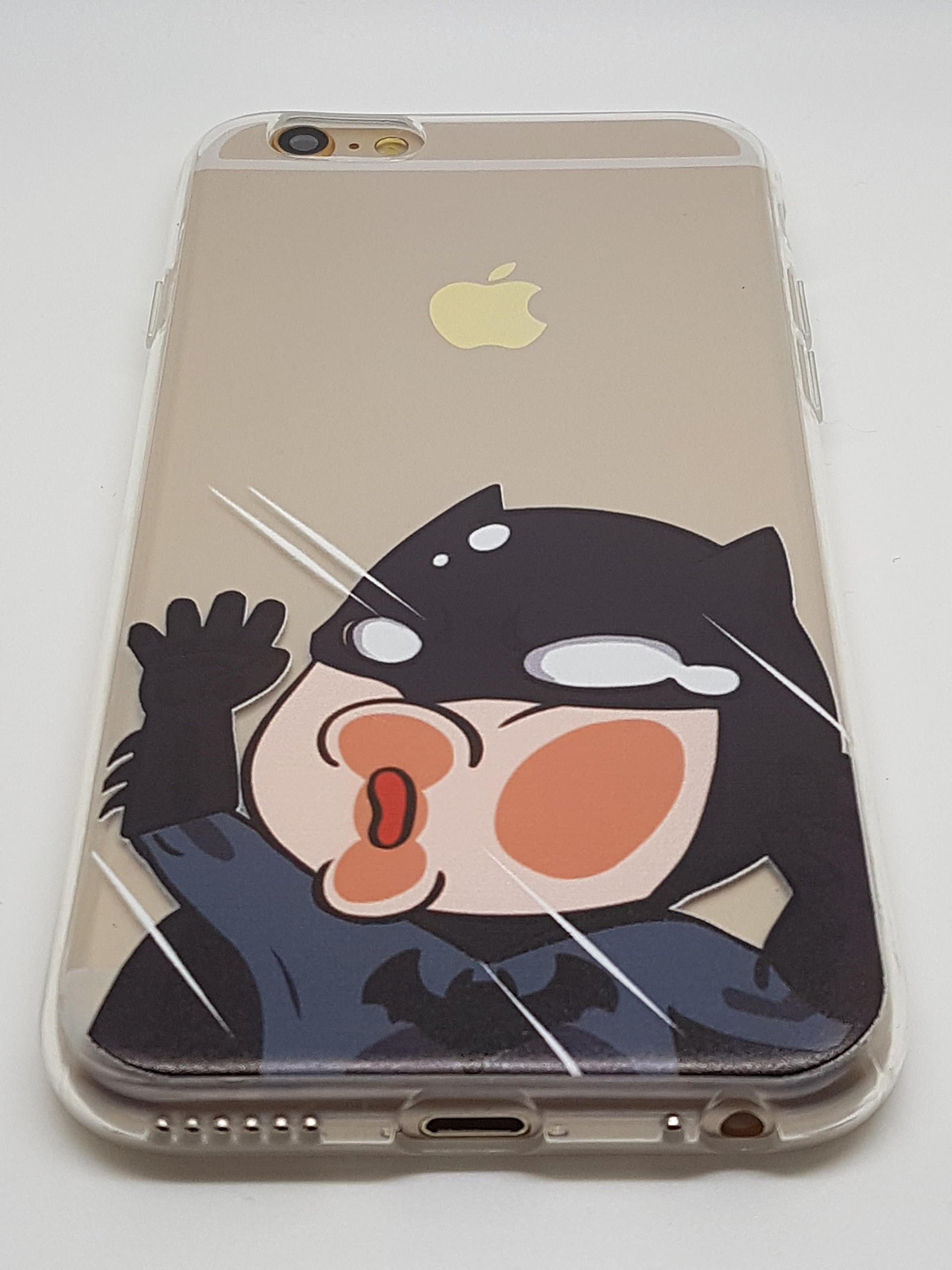 iPhone & Samsung Soft Cartoon Superhero Characters Inspired Chibi Anime Kawaii Manga Phone Case With D Company™ Phone Stand (Samsung S6, Batman Anime)