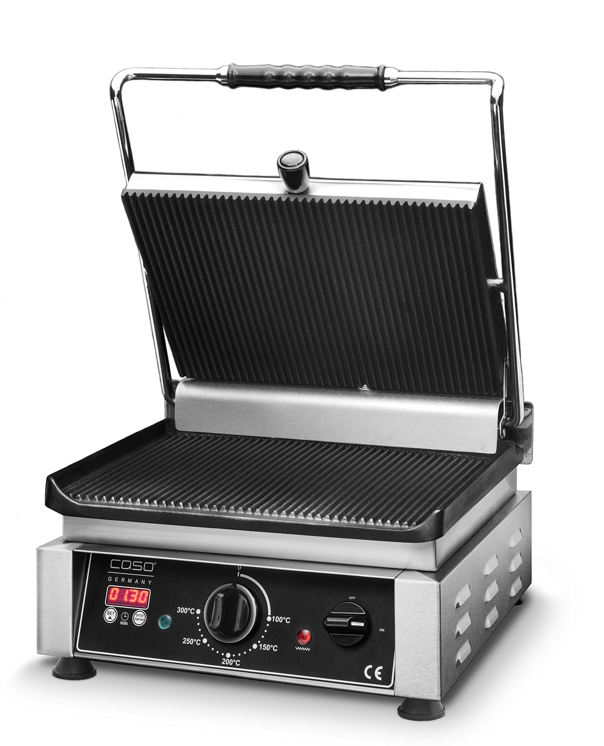Caso Double Contact Grill with Digital Timer Professional Gourmet Grill