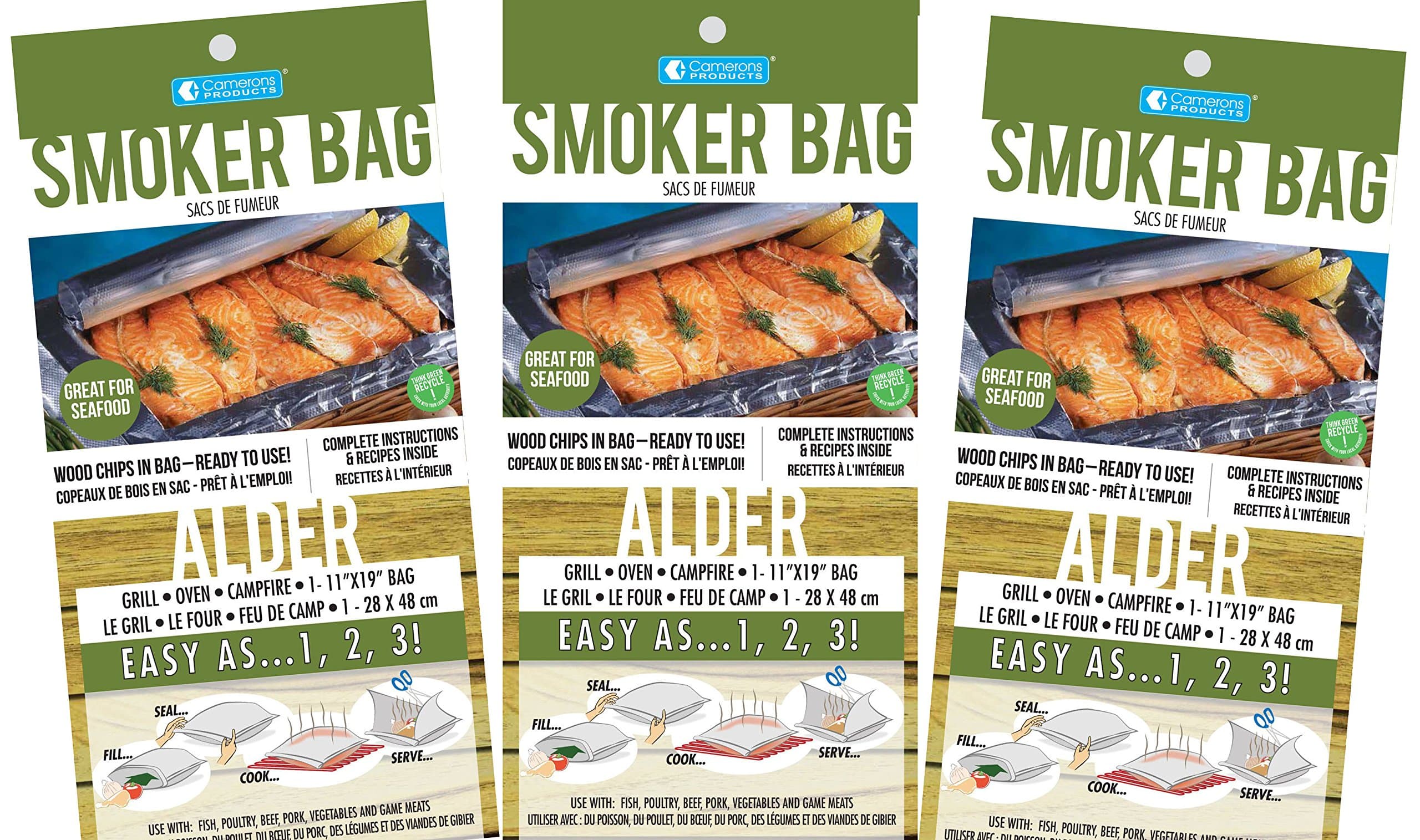 Savu Smoker Bag for the Oven & Grill in Alder, 3 Pack