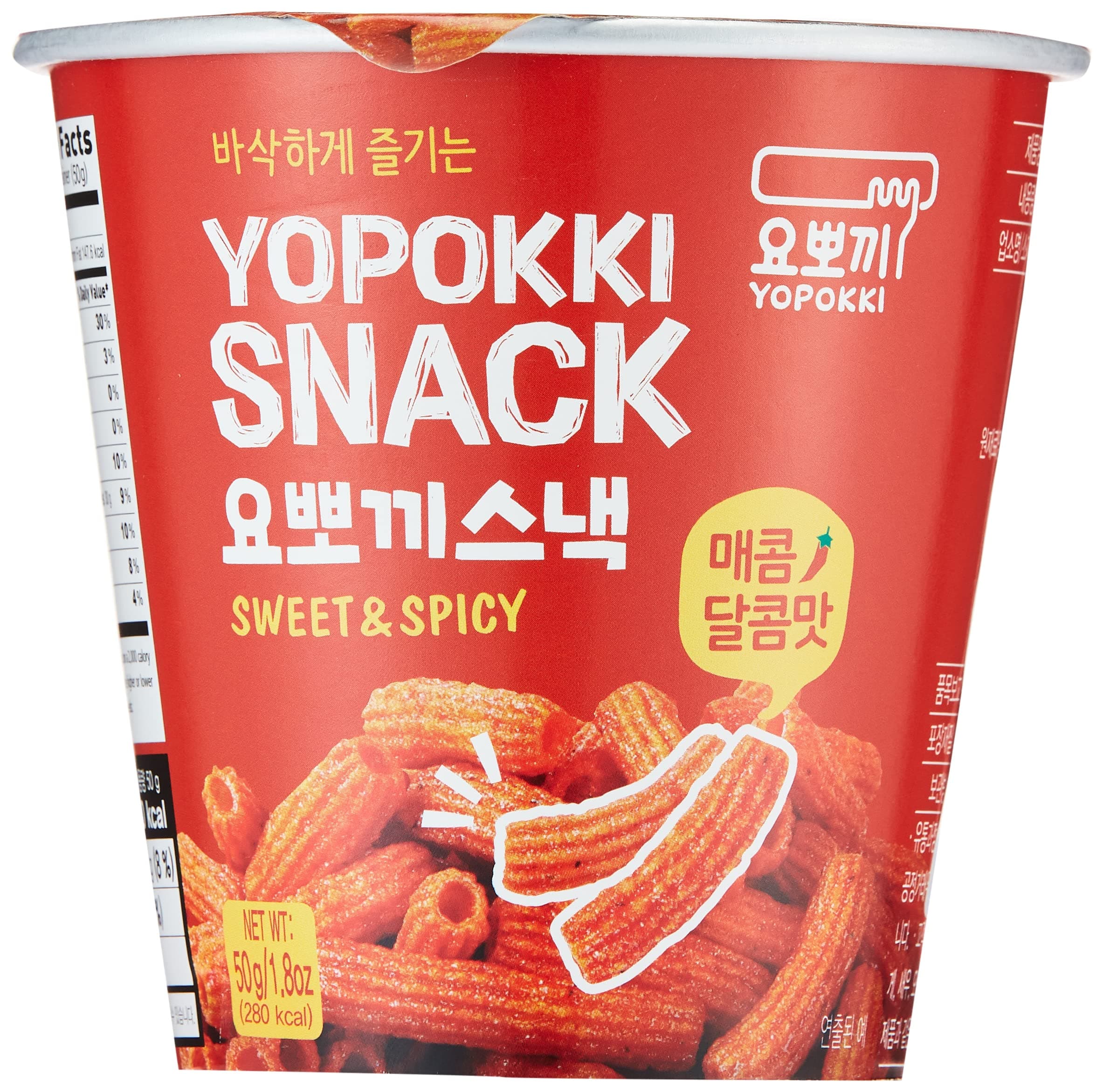 Instant Topokki Rapokki Rice Cake With RAMen Noodles Popular Korean Food Various Flavors(Sweet & Spicy_Rapokki,50 g)