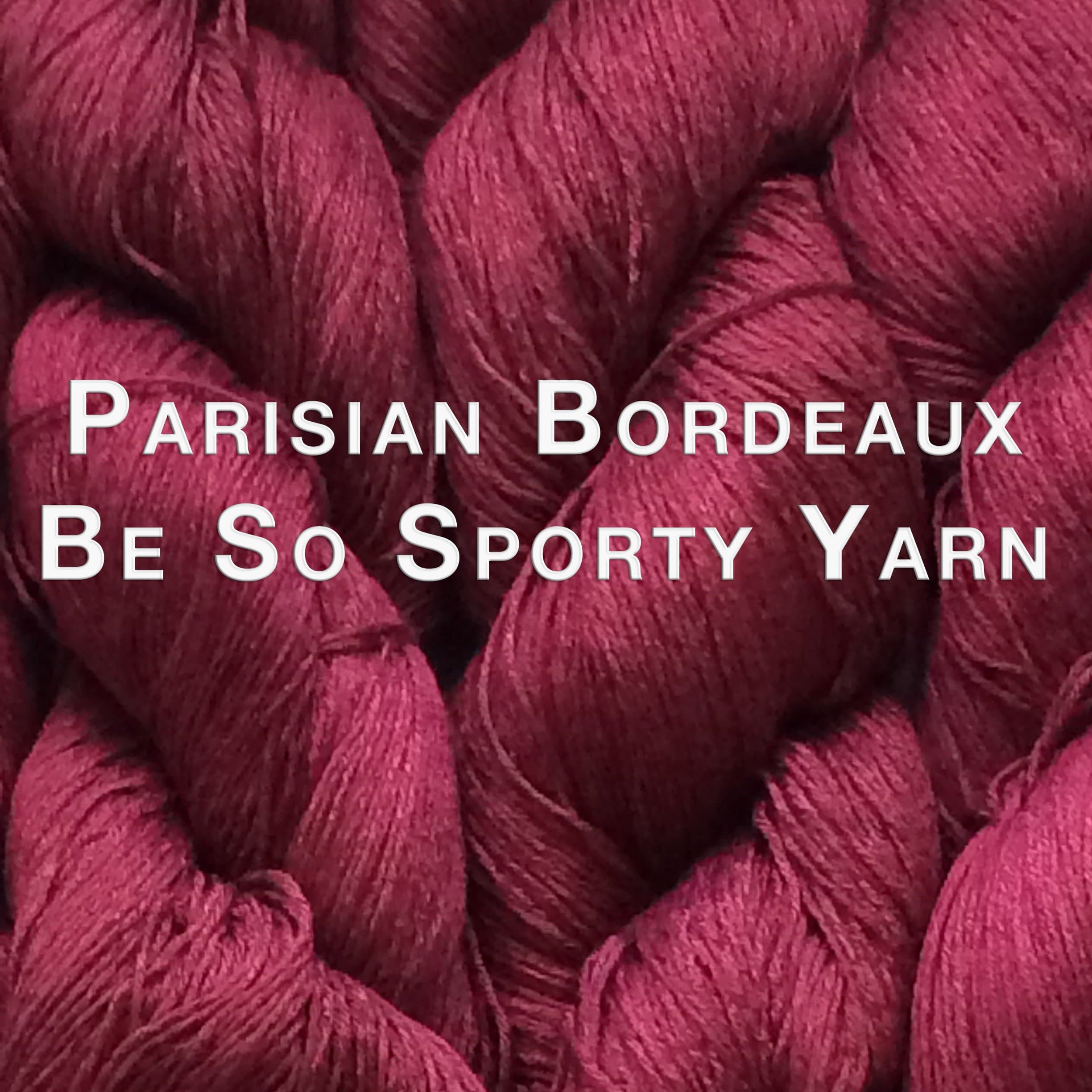 Kristin Omdahl Yarns Be So Sporty Bamboo Yarn Parisian Bordeaux