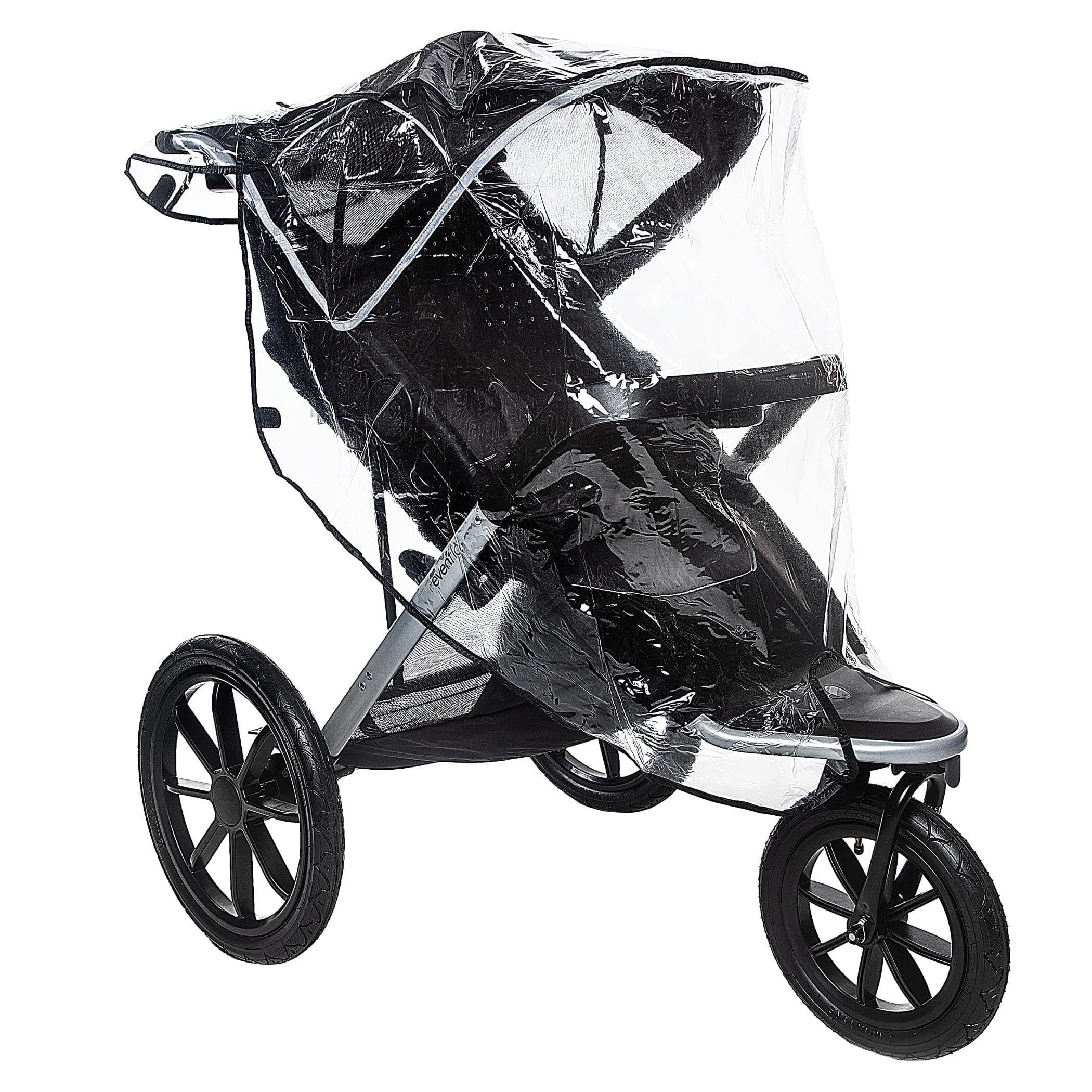 Jeep Jogging Stroller Weather Shield, Baby Rain Cover, Universal Size to fit most Jogging Strollers, Waterproof, Windproof, Ventilation,Protection, Pram,Vinyl, Clear, Plastic