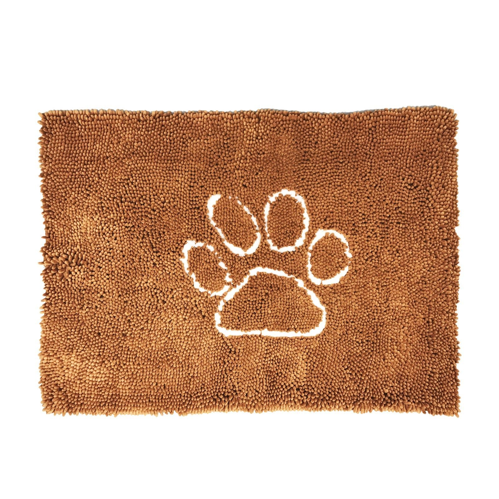 Petfinity Wetpet Ultra Absorbent Microfiber Dog Paw Door Mat, Small, Brown