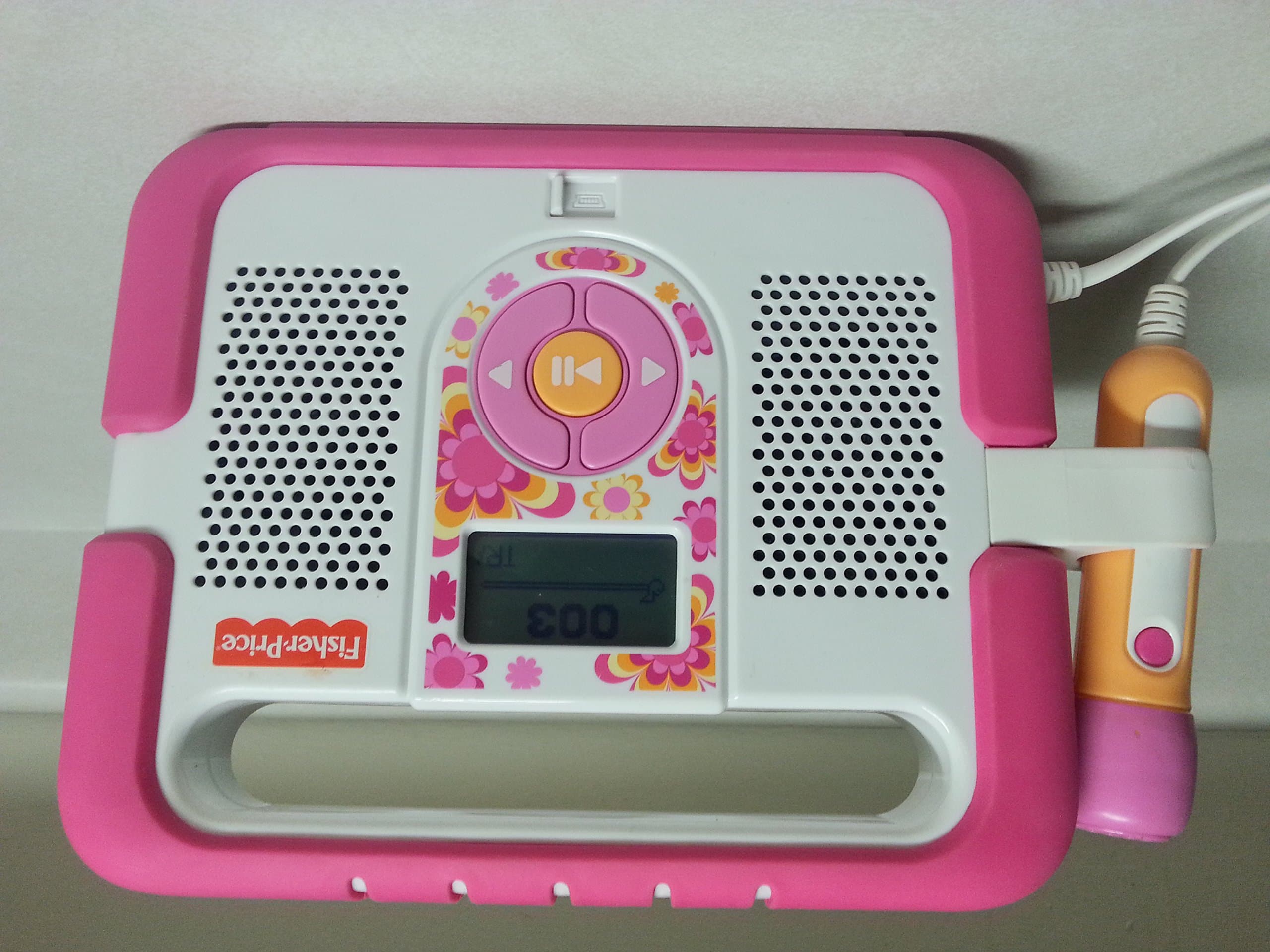 Fisher-Price Kid-Tough Music Player with Microphone - Pink