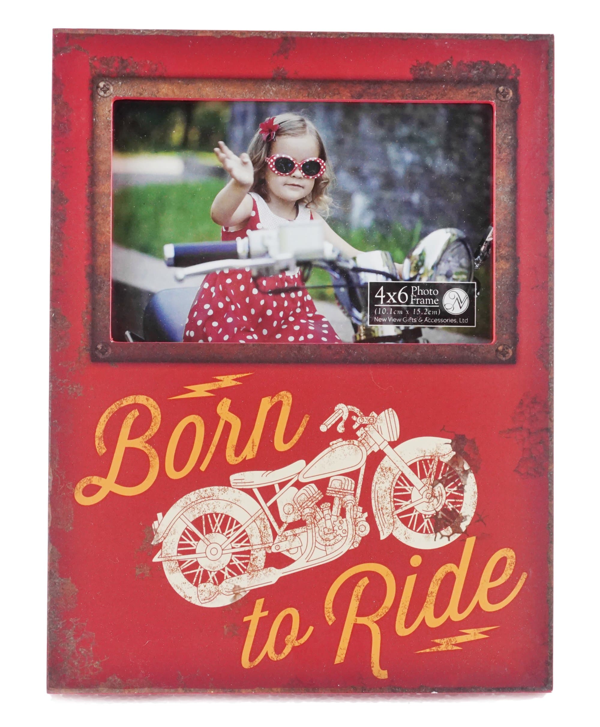 Born to Ride Vintage Style Picture Frame - 4 x 6