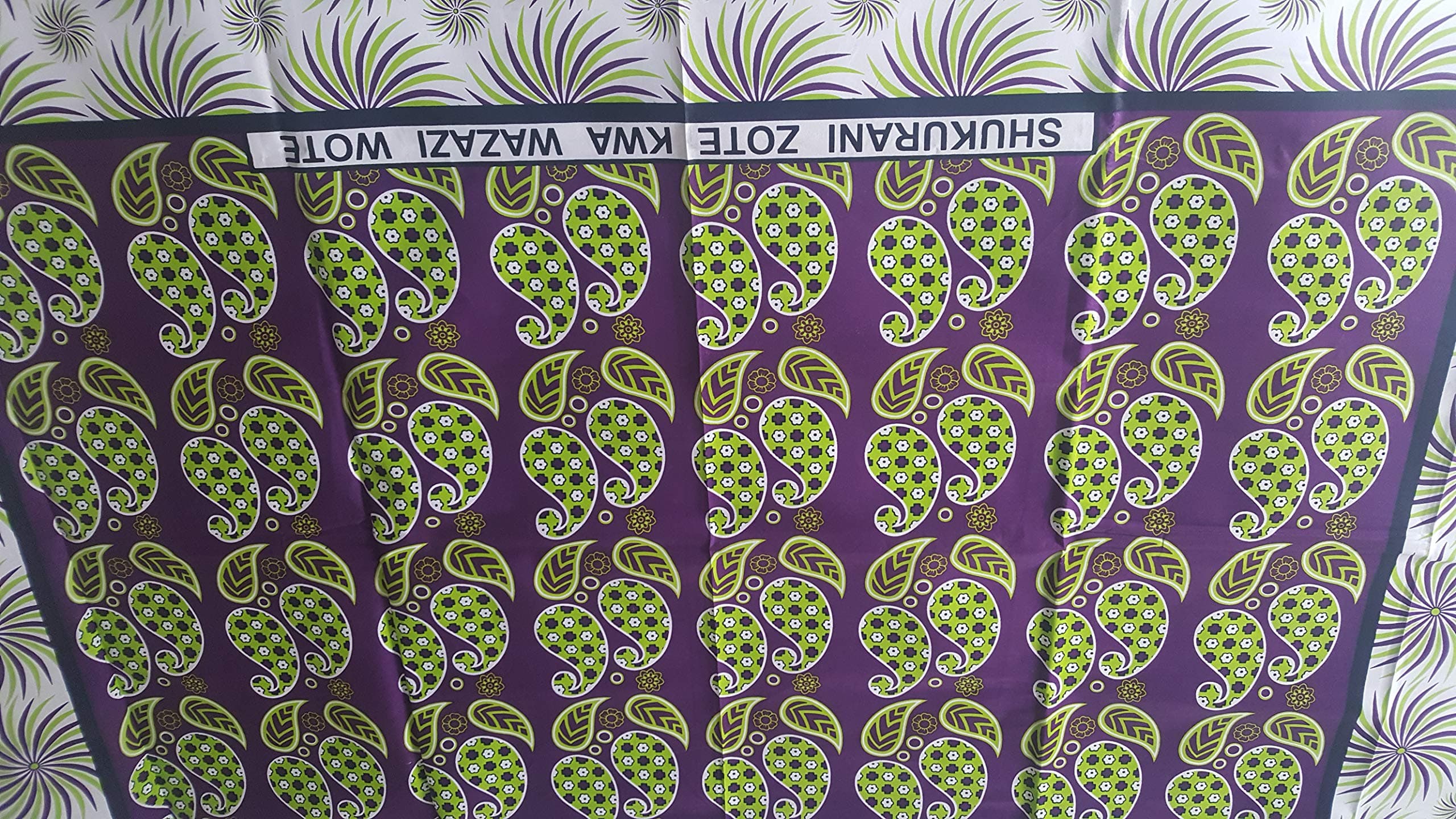 Kanga Khanga Sarong/Swimwear beach wrap/Leso/Baby Wrap/African Garments Fabrics Multi-coloured (Purple)