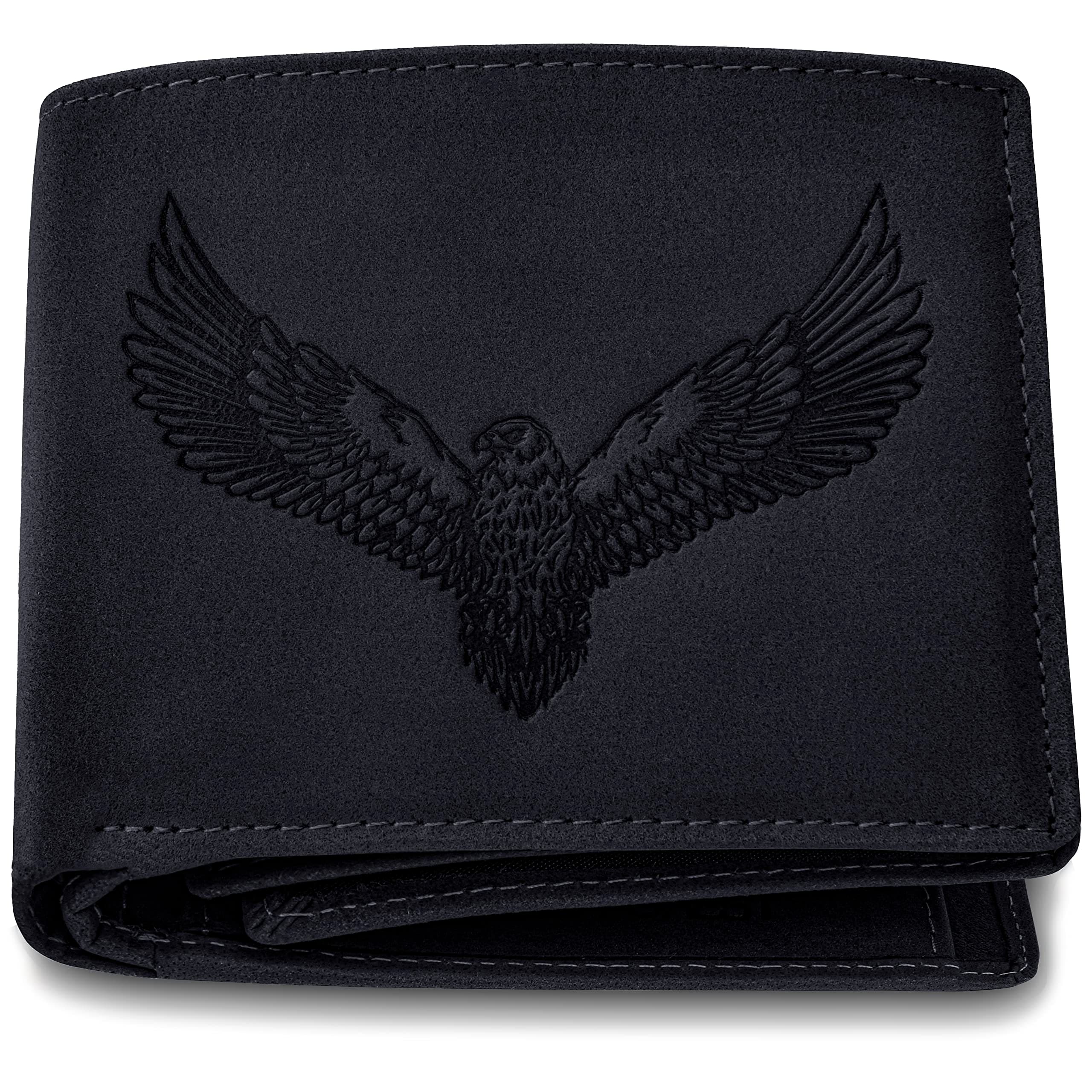 Zeus Vintage Black Leather Wallet for Men