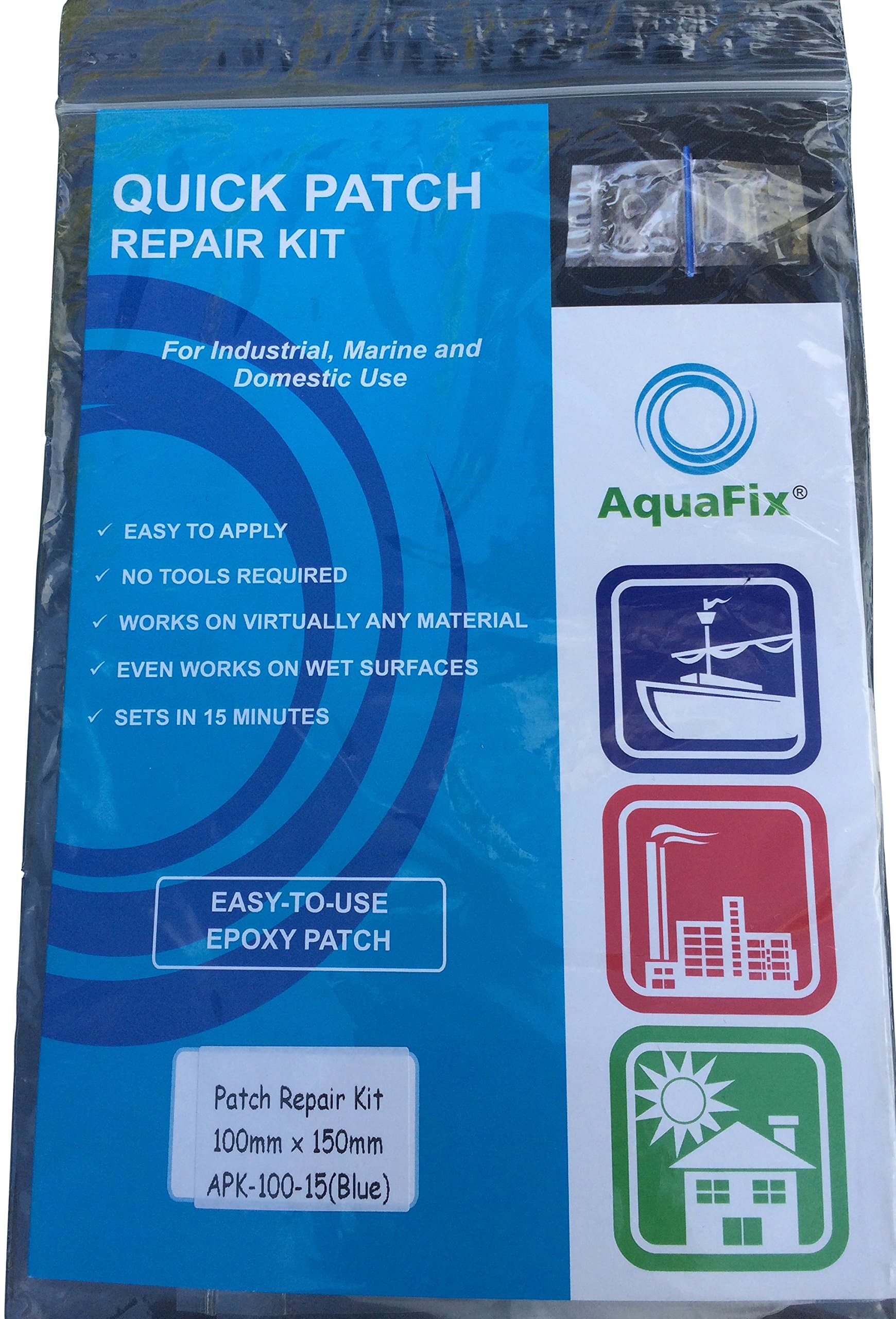 Aquafix Fibreglass Gutter Patch repair Kit 100mm x 150mm