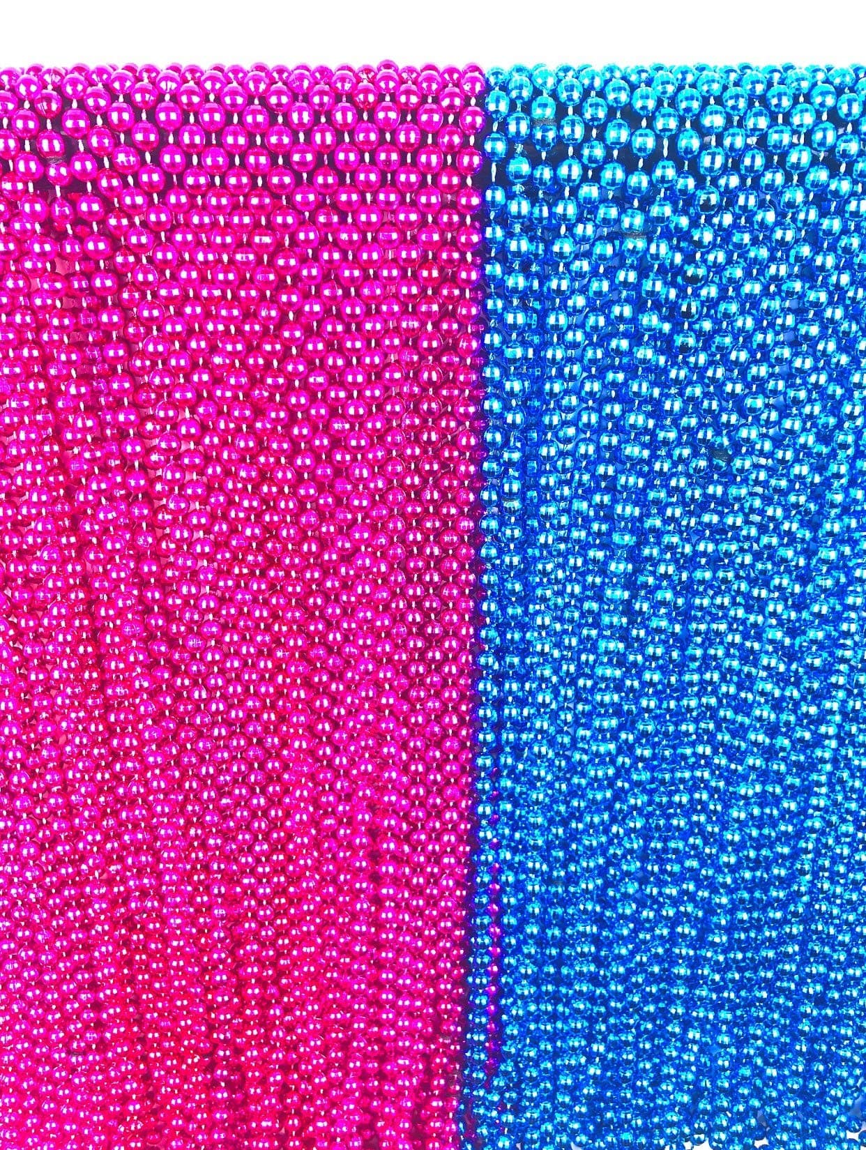 24 Large Gender Reveal Pink and Blue Beads for Baby Shower Announcement Party 33 inch with Bonus Baby Gift Game