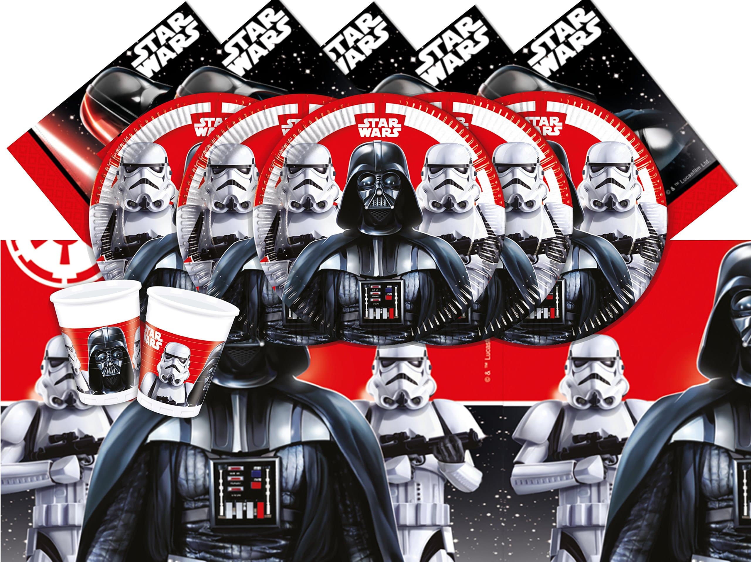 Star Wars Classic 17212 Partyware Set for 8 People, Multi