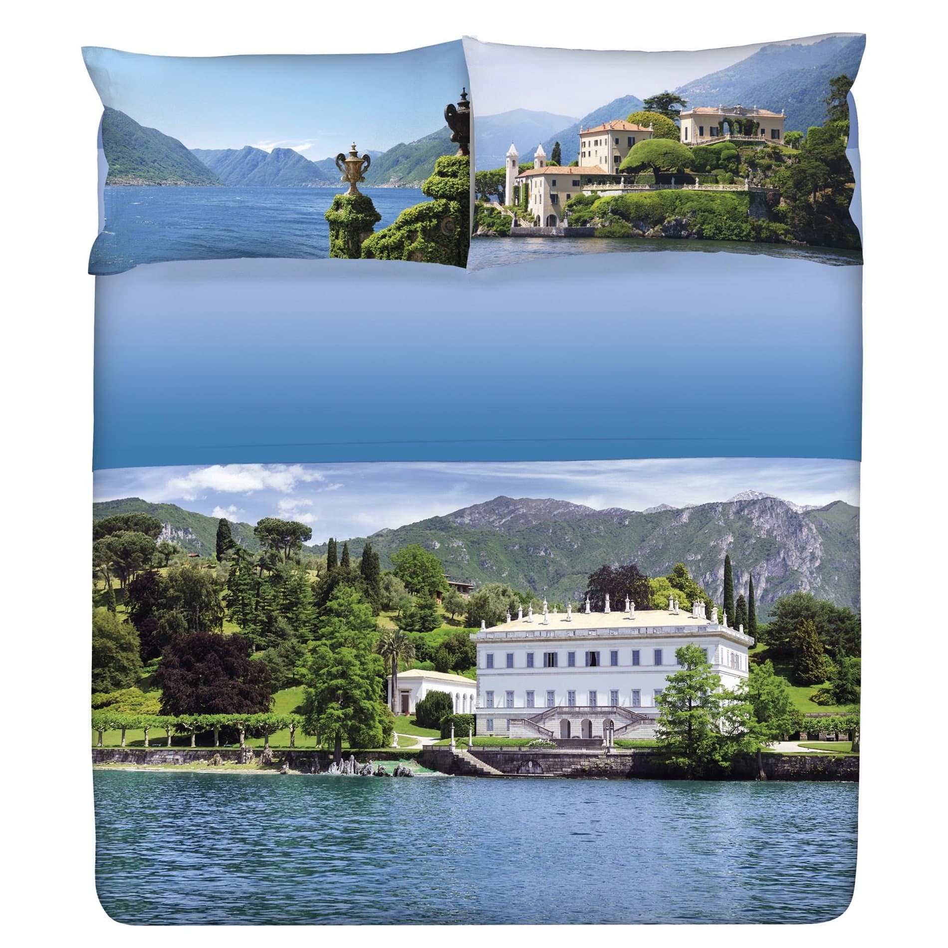 Gabel Planet Como Full Sheet, 100% Cotton, multicoloured, Bedspread, Double, 290 x 250 x 1 cm