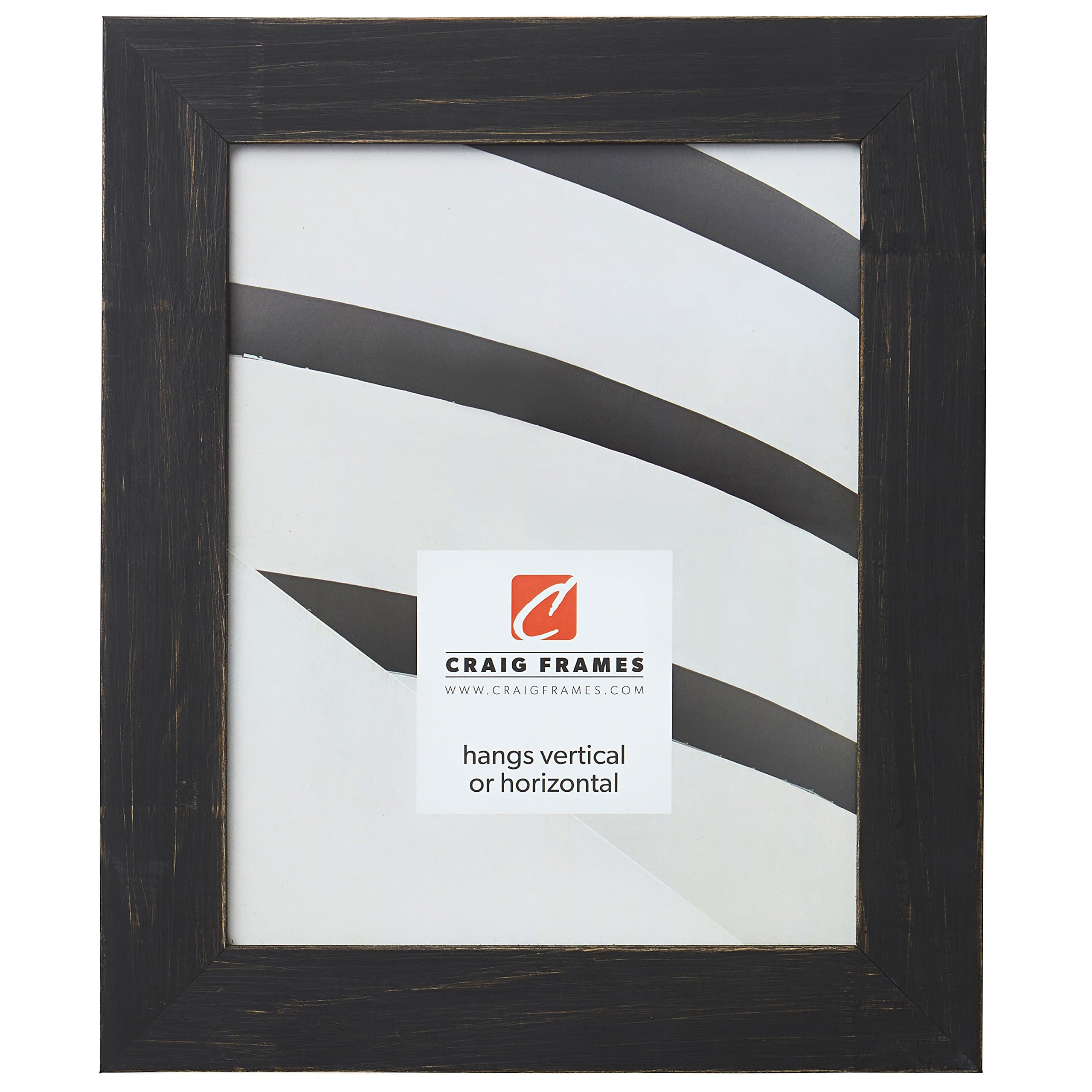 Craig FramesJasper Picture Frame, 8 x 12 Inch, Country Charcoal Black