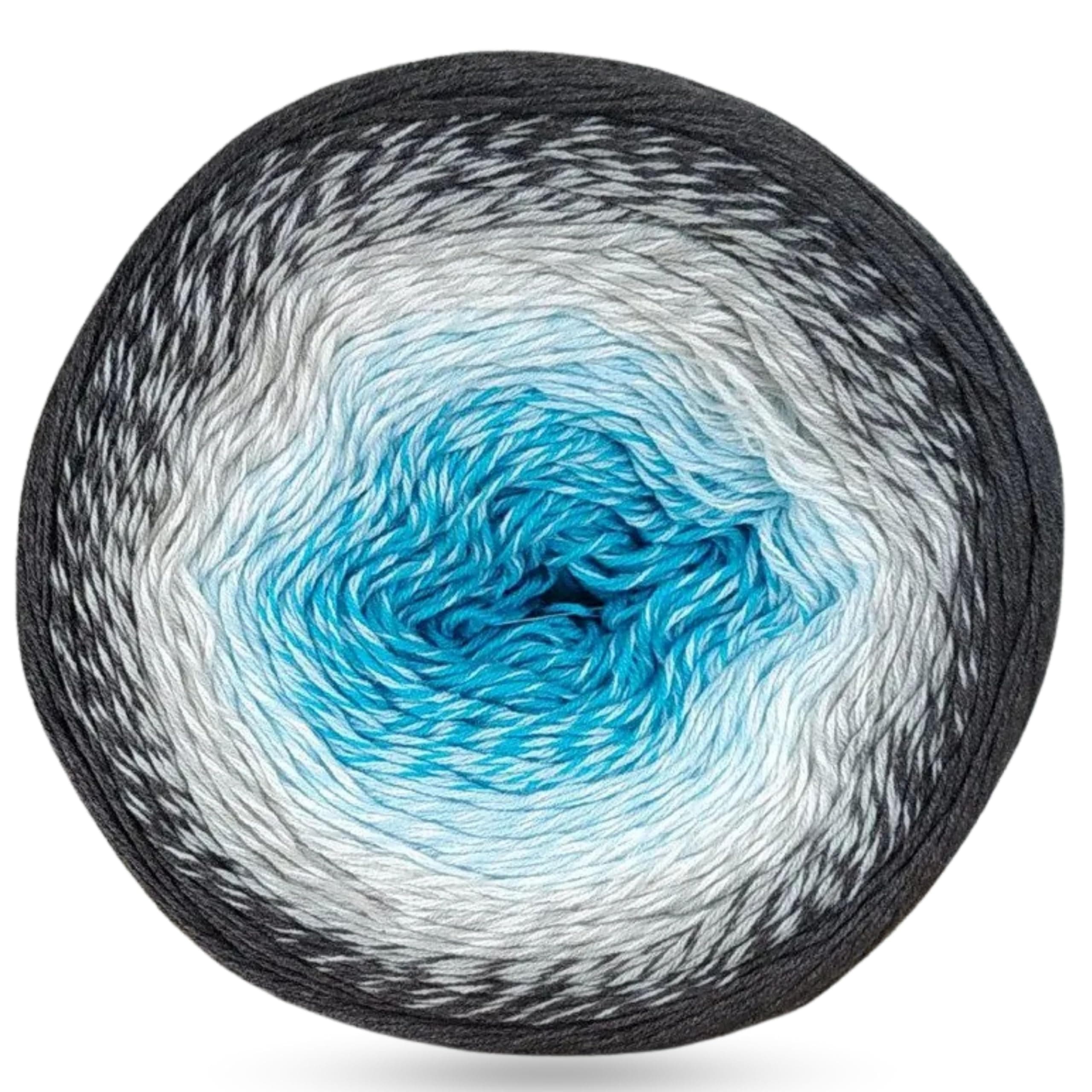 YarnArt Flowers – Gradient Cotton Acrylic Blend, 250g (8.8 oz), 1094 yds, Lightweight Sport Yarn for Crochet, Knitting, Shawls, Summer Projects - 1 Fine Skein (251)