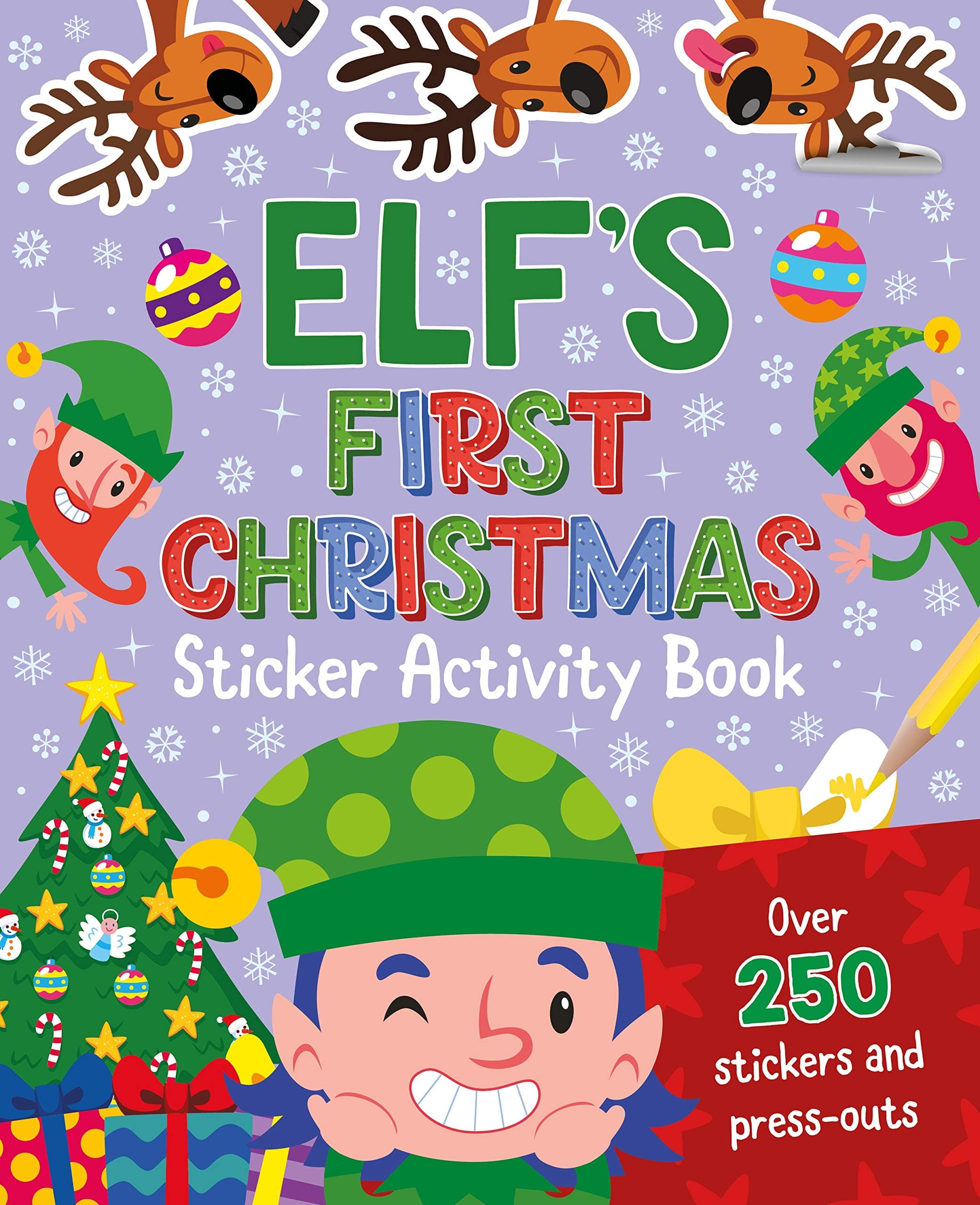 Elf’s First Christmas Sticker Activity Book (Christmas books, Reindeer, snowman, Elf, X-Mas books, Christmas)