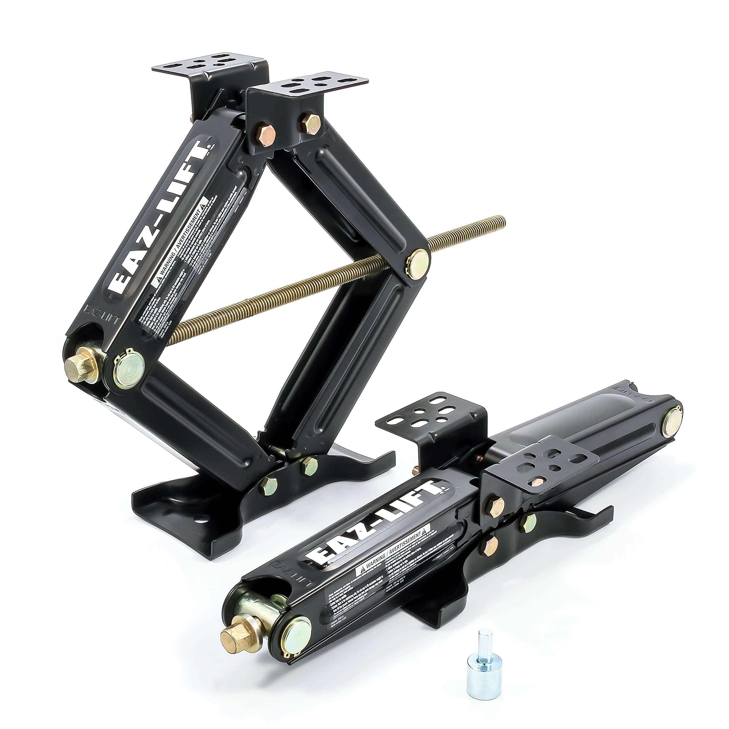 EAZ LIFT 20" RV Stabilizing Scissor Jack, Fits Pop-Up Campers and Travel Trailers - Pack of 2 (5,000lb rating) - 48800