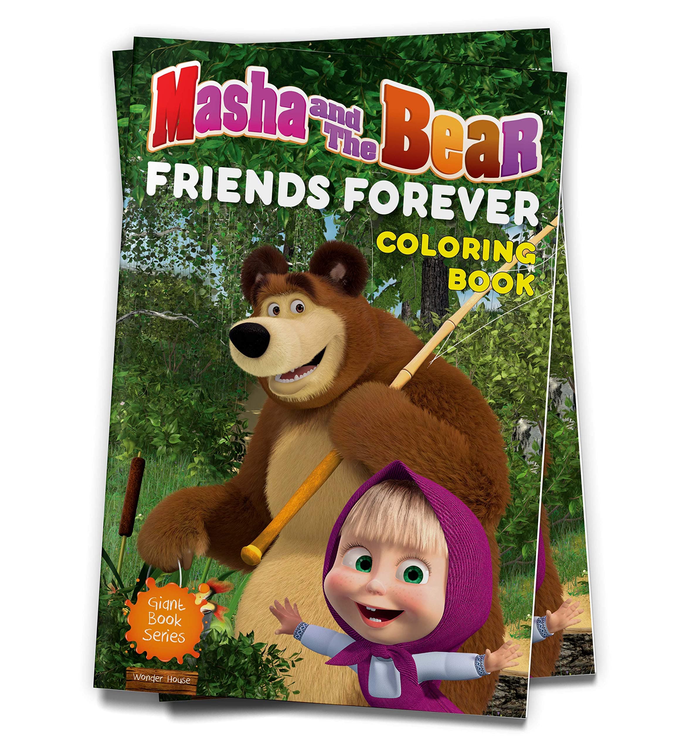 Masha And The Bear - Friends Forever: Giant Coloring Book For Kids