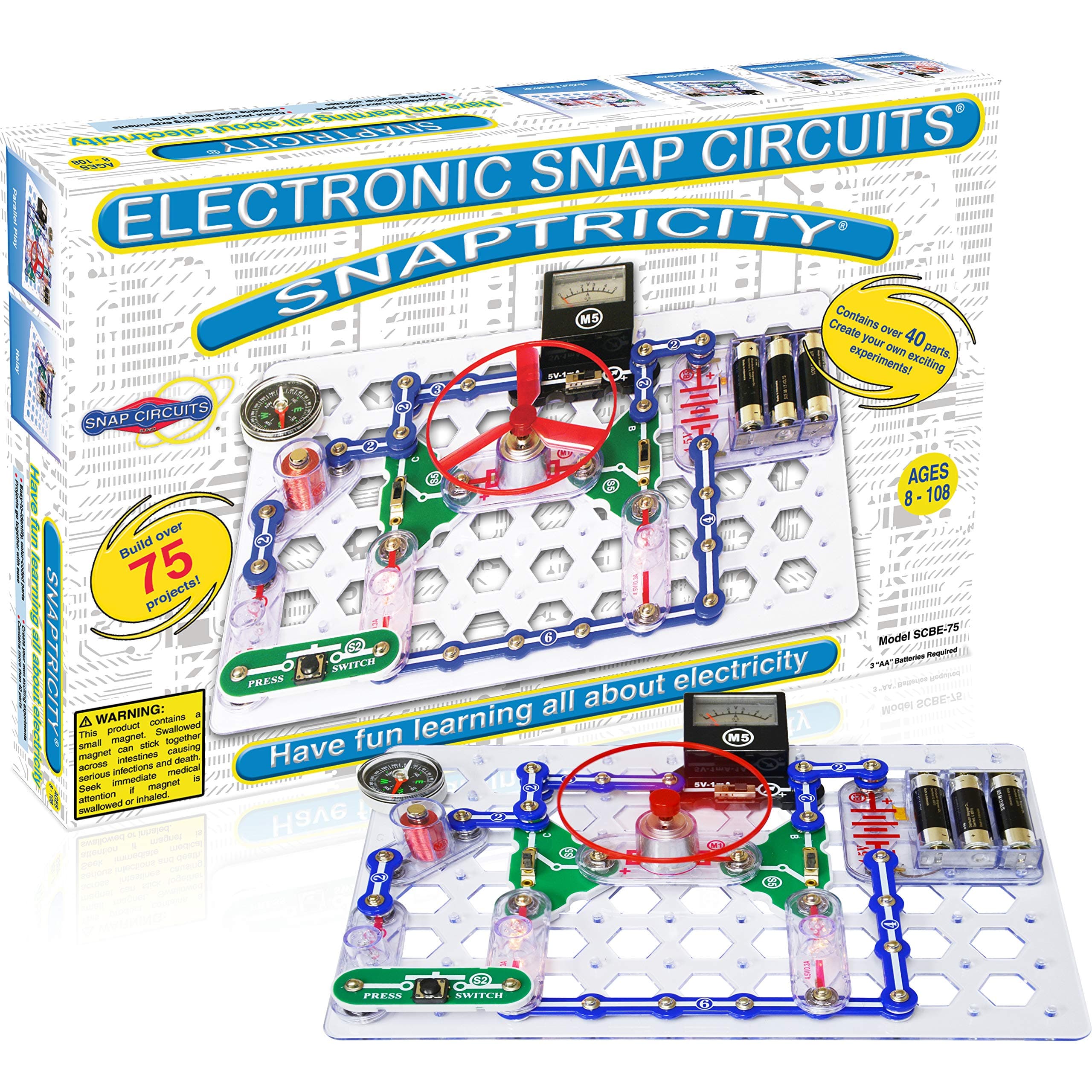 Snaptricity, Electronics Exploration Kit (Stem Building), For Kids 8+