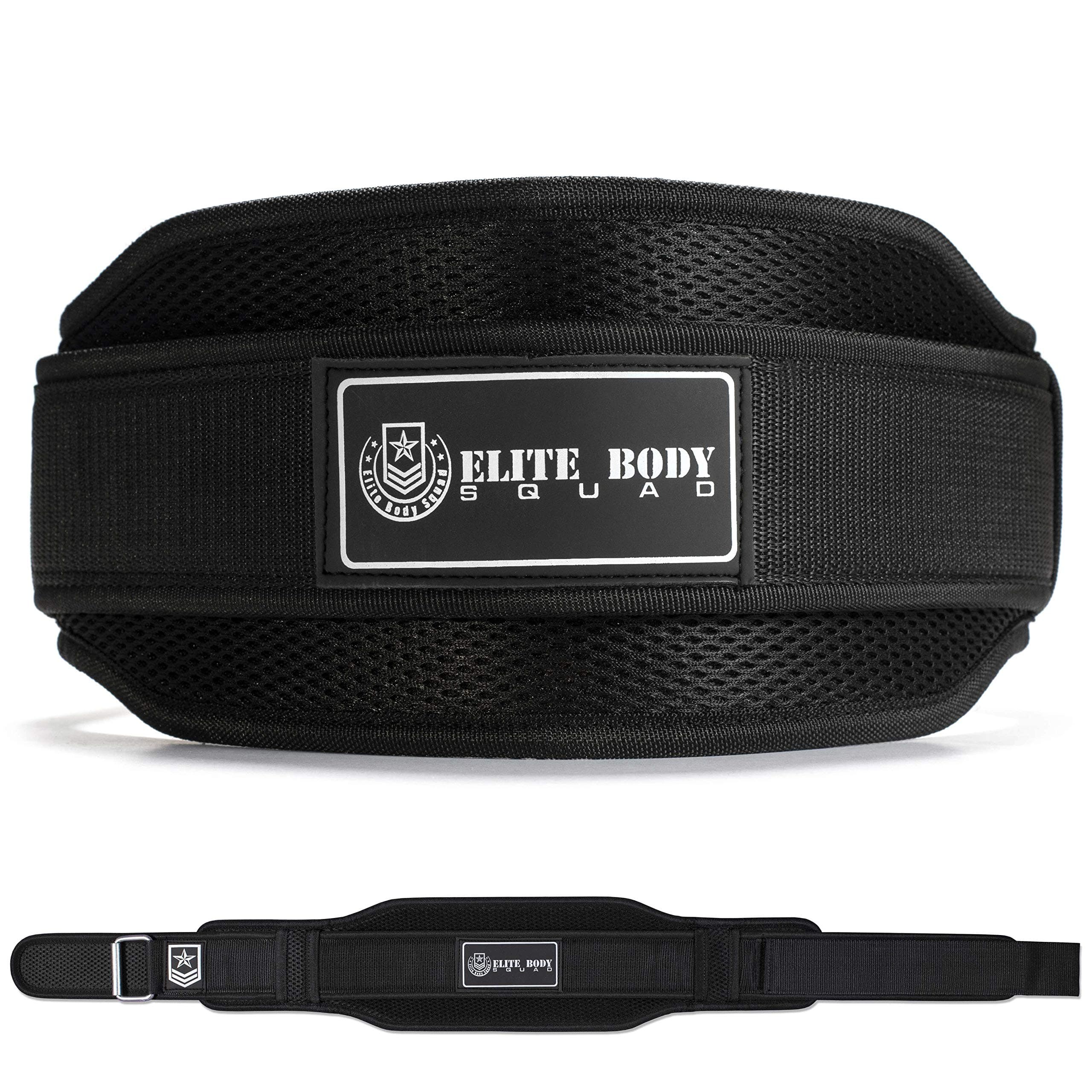 Weight Lifting Belt Neoprene Back Support With Reinforced Waist Band + Easy Open/Close Strap And Cushioned Padding For Squats And Deadlifting - 100% Quality Guarantee