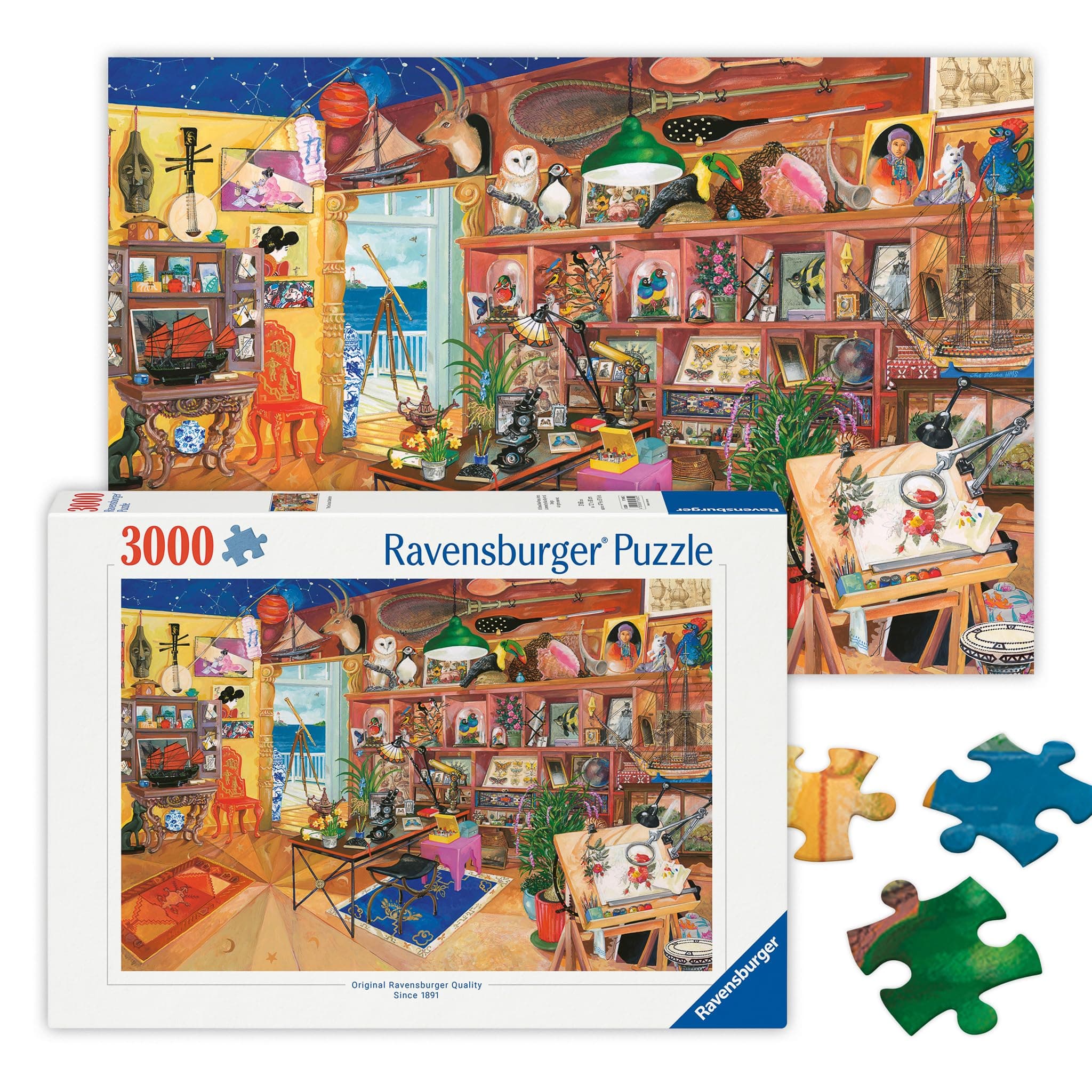 The Curious Collection 3000 Piece Jigsaw Puzzle for Adults - 17465 - Handcrafted Tooling, Durable Blueboard, Every Piece Fits Together Perfectly