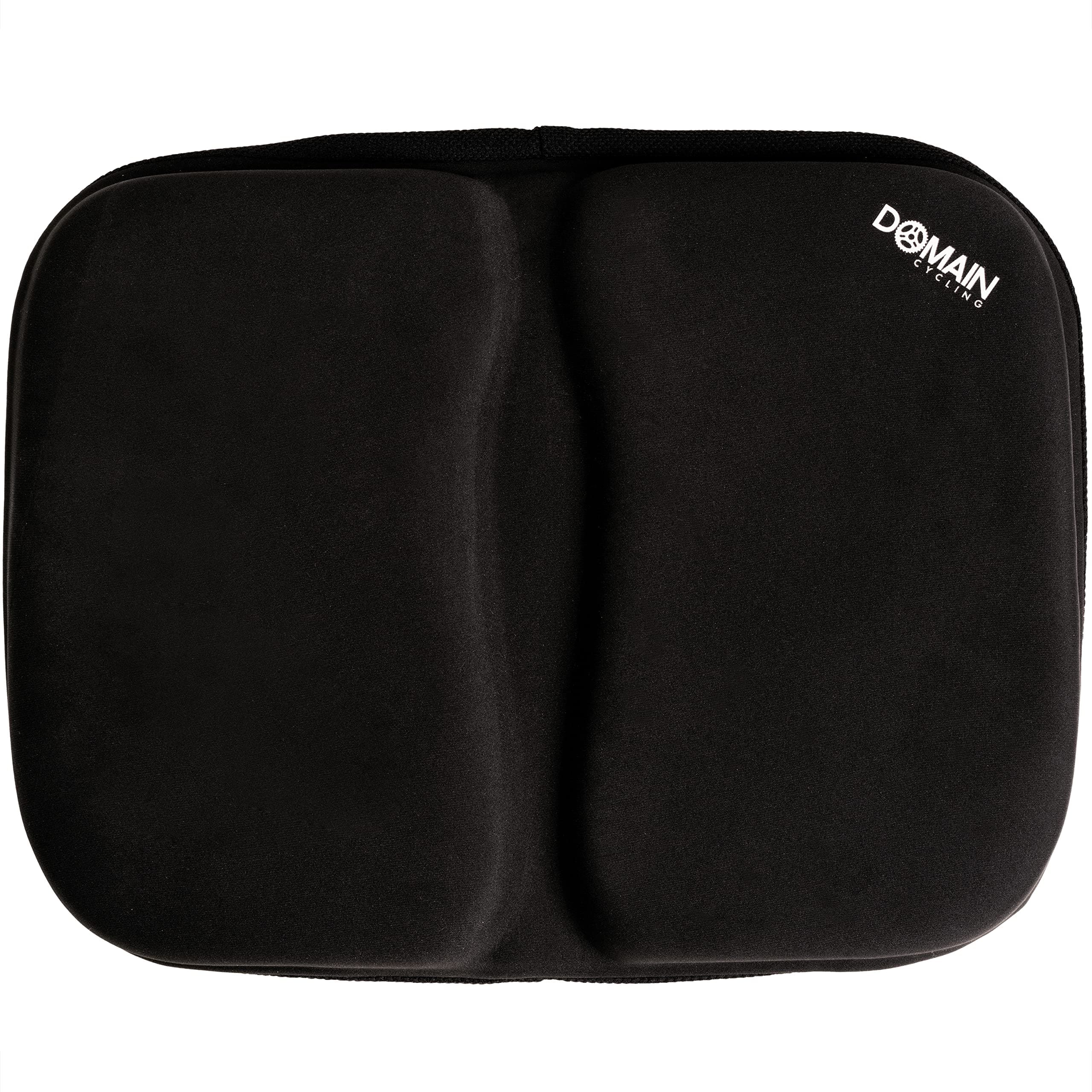 Domain Cycling Bike Seat Cushion for Recumbent Bike - Pad Gel Exercise Bike Seat Cover for Recumbent Bike Seat, Stationary Spin Bicycle Seat, Women and Men, 39 x 29 cm