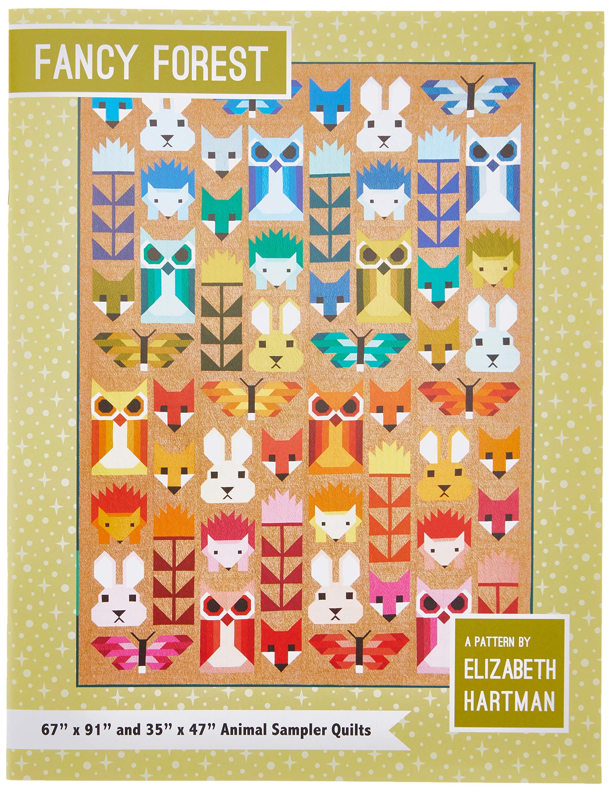 Elizabeth Hartman EH Fancy Forest Ptrn, Cotton, Multicolor, Crib
