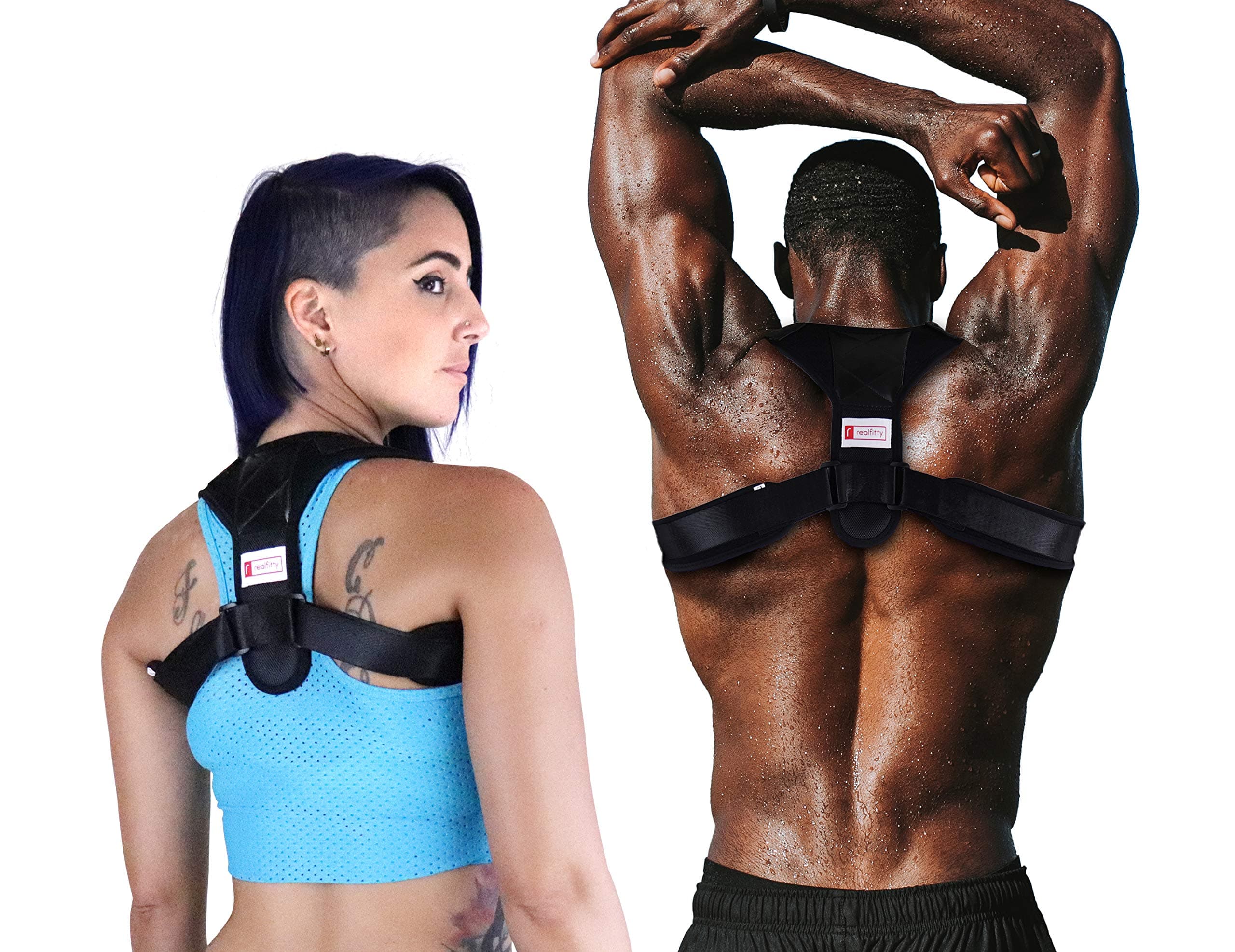 Posture Corrector for Men and Women-Upper Back Brace Clavicle Support Device for Thoracic Kyphosis-Adjustable Back Straightener-Neck, Back & Shoulder Pain Relief-Improve Posture (Medium)