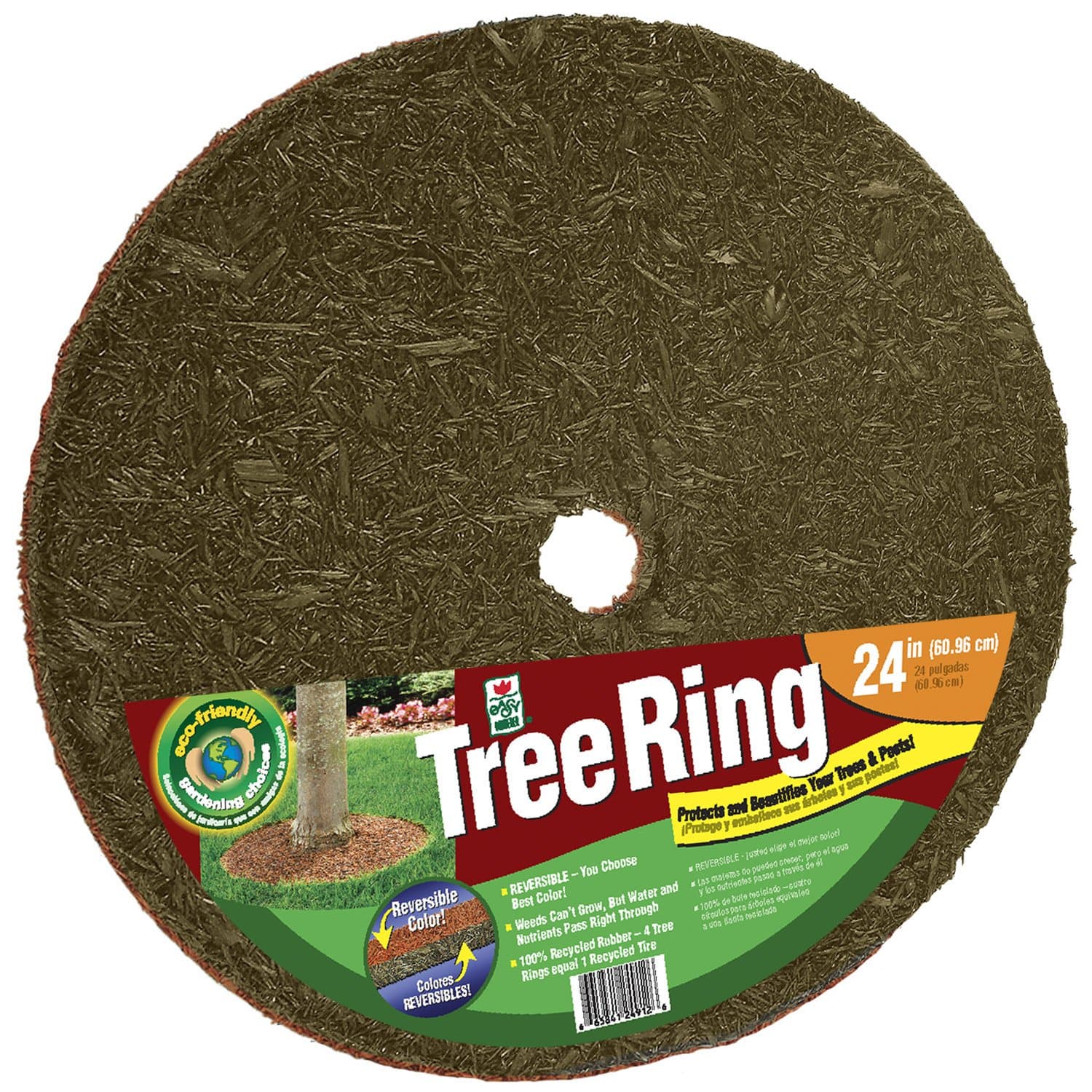 Perm-a-mulch 24" Brown Mulch Mat Tree Ring