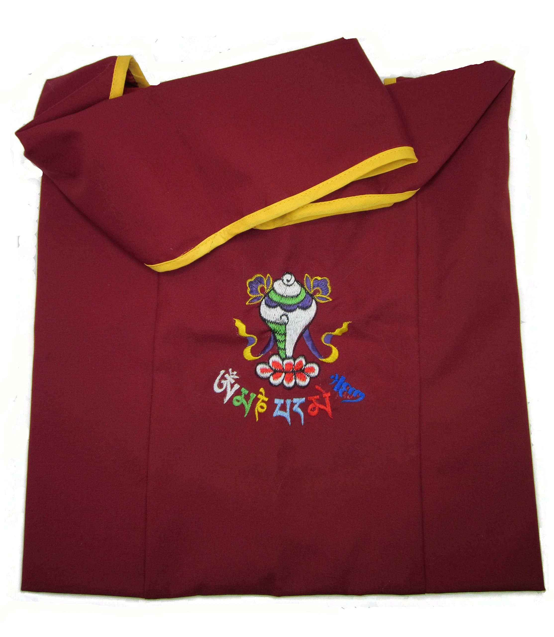 AKA Ngawang Lhamo Tibetan Buddhist Traditional Monk Embroidered Fabric Cross Shoulder Bag