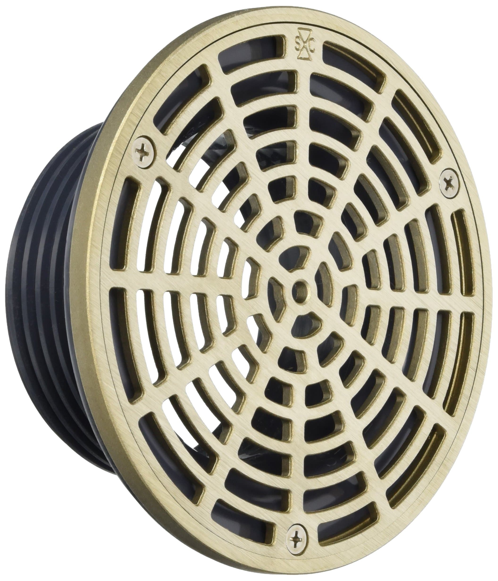 Soux Chief 832-4HNR Finish Line Adjustable Floor Drain Schlage 40 Hub Connection, 6 1/2"