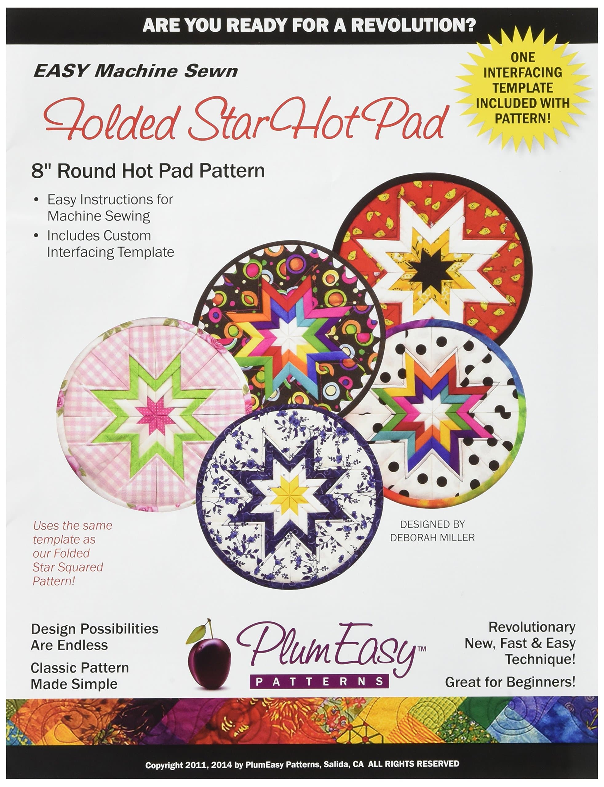 PlumEasy Patterns Rounded Folded Star Hot Pad (PEP101)