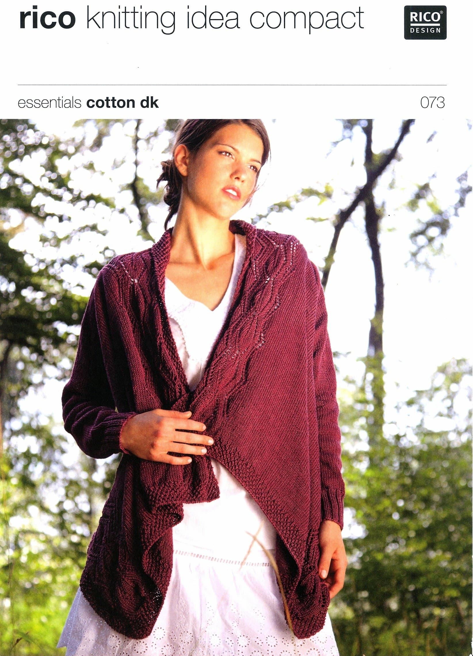 Cardigan in Rico Essentials Cotton DK - 073