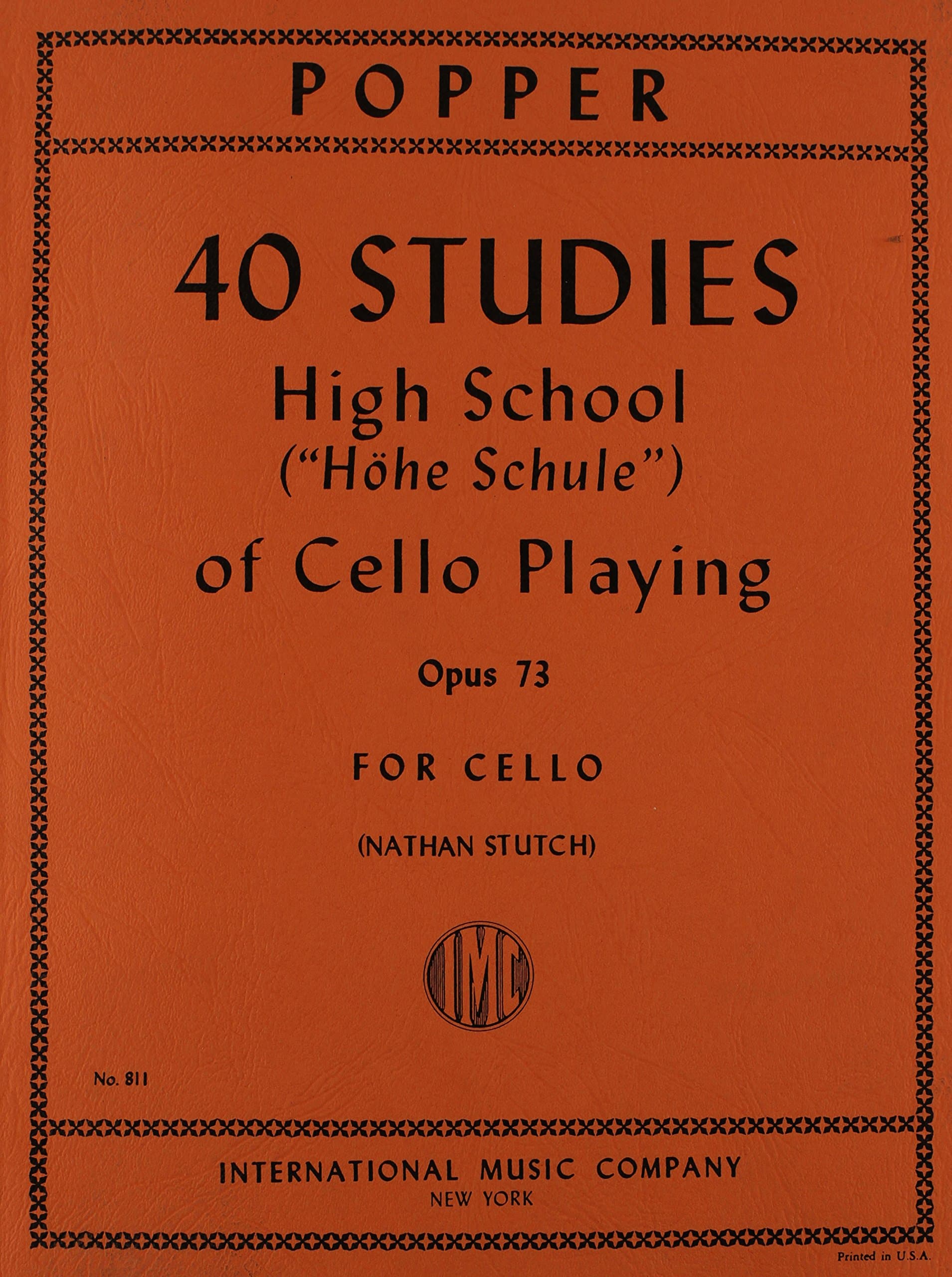 40 Studies: High School of Cello Playing, Op. 73 by David Popper