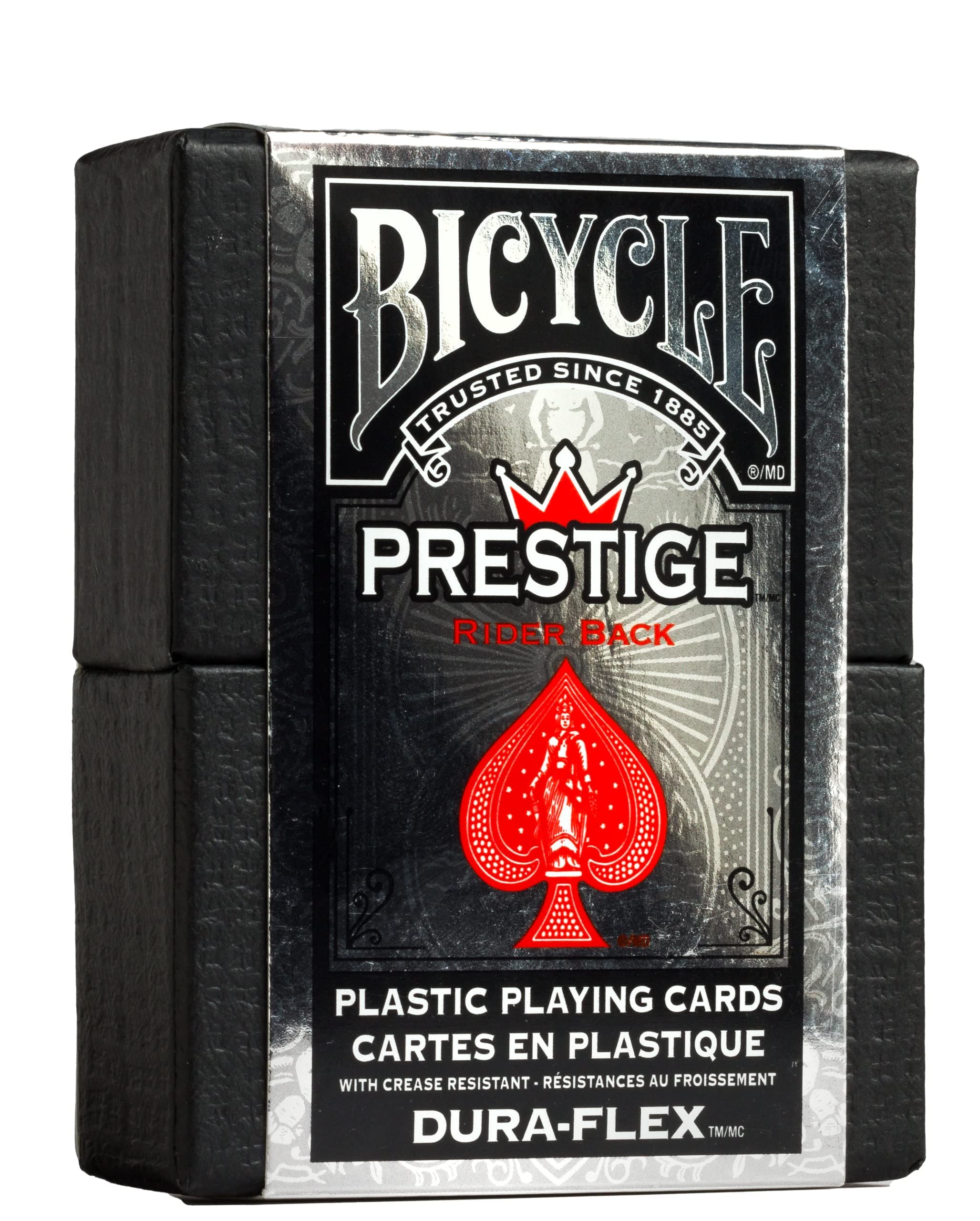 Prestige Plastic Playing Cards Colors May Vary, Black, Single Pack