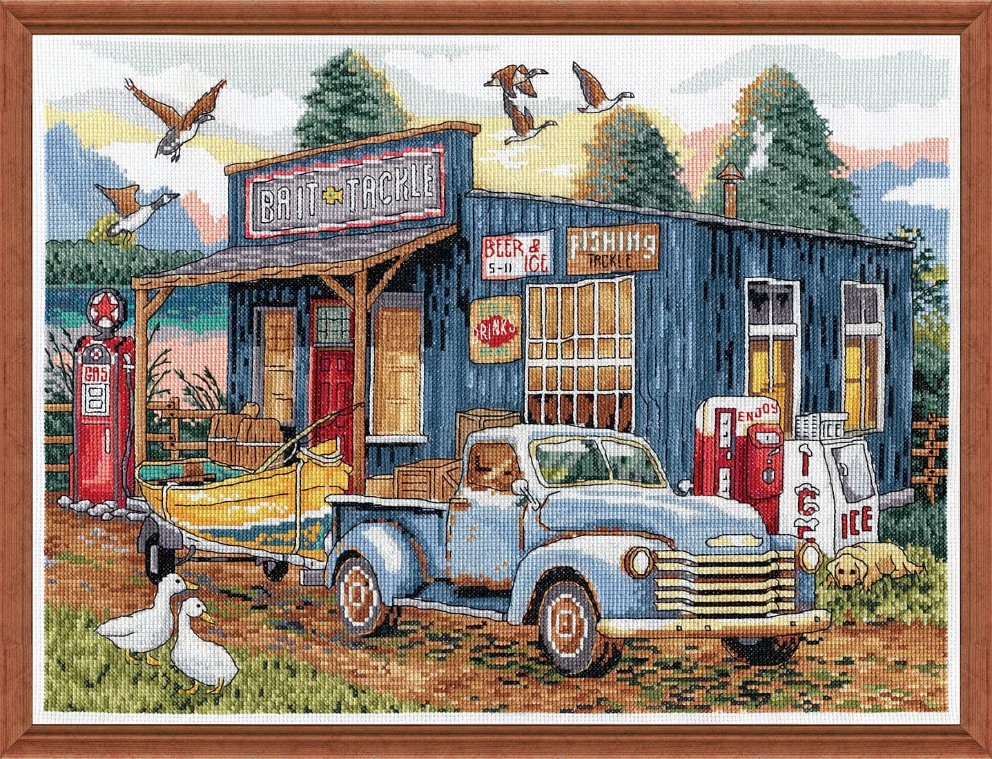 Bait and Tackle Counted Cross Stitch Kit