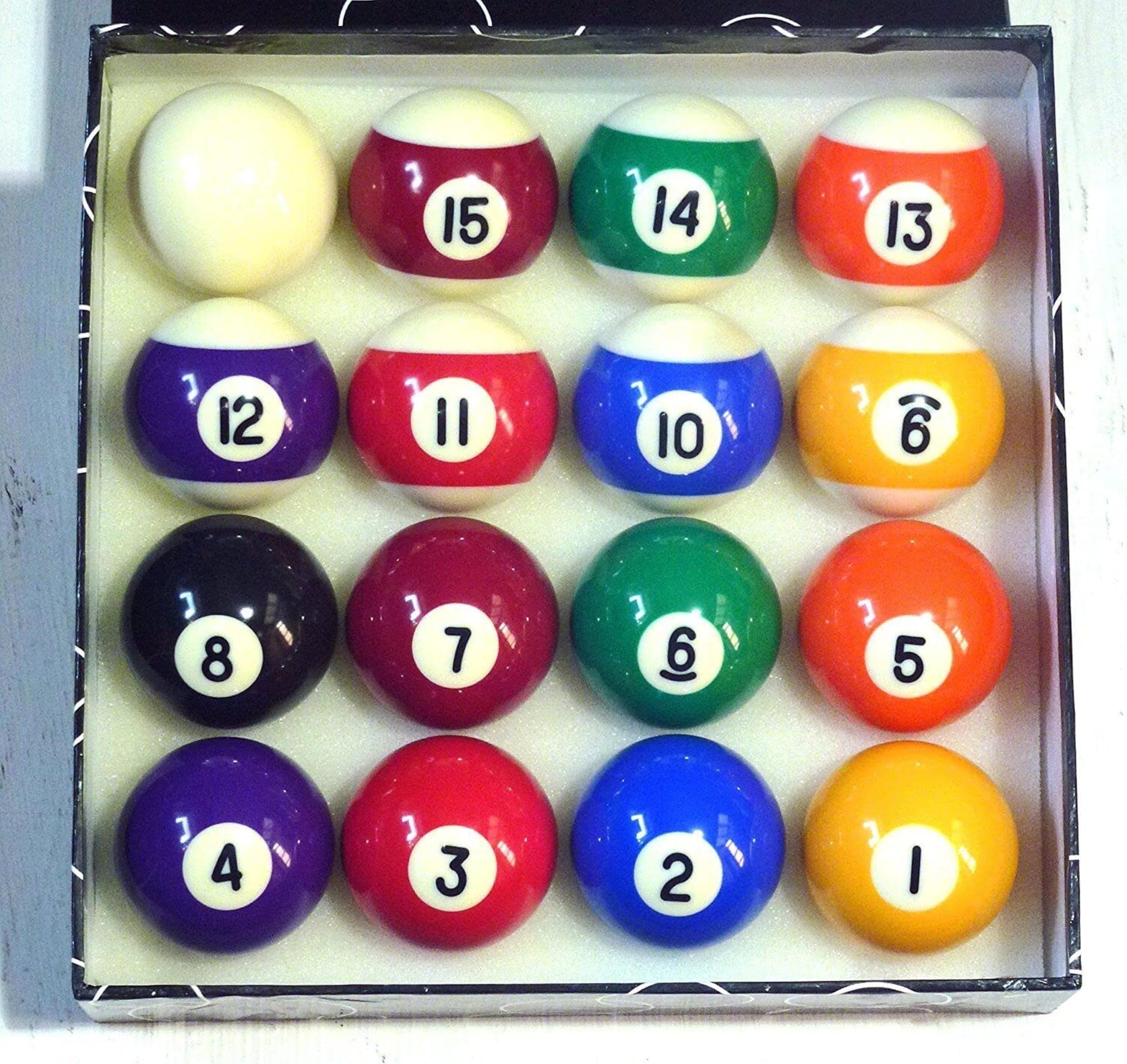 Billiard Pro Unisex Adult 2 inch Pool Ball Set (spots and Stripes - Assorted)