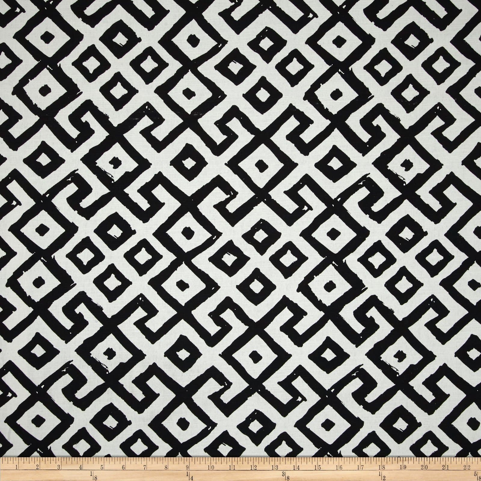 Duralee Aldora Blend Black/White Fabric
