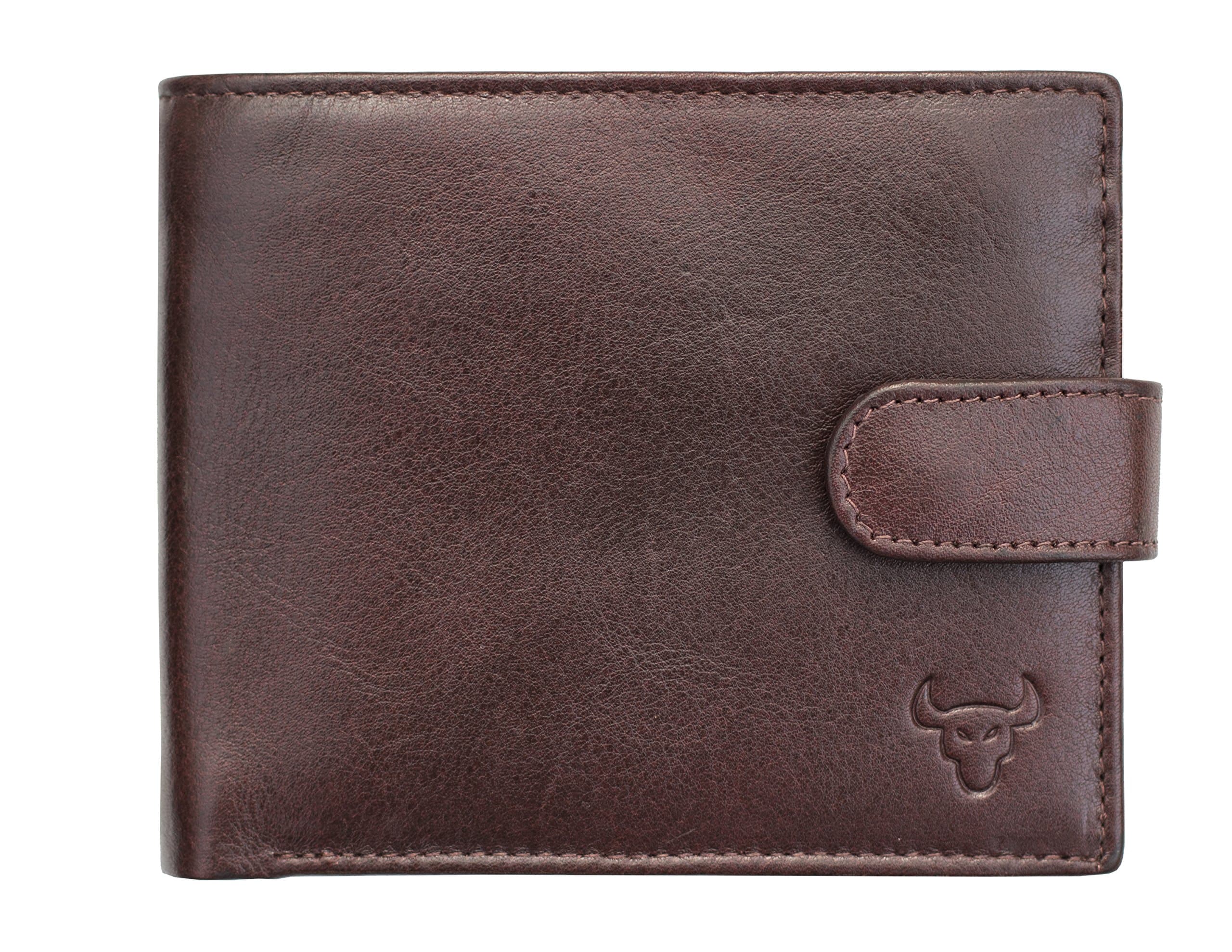 Da Milano Men's Designer Soft Brown Hide Leather wallet