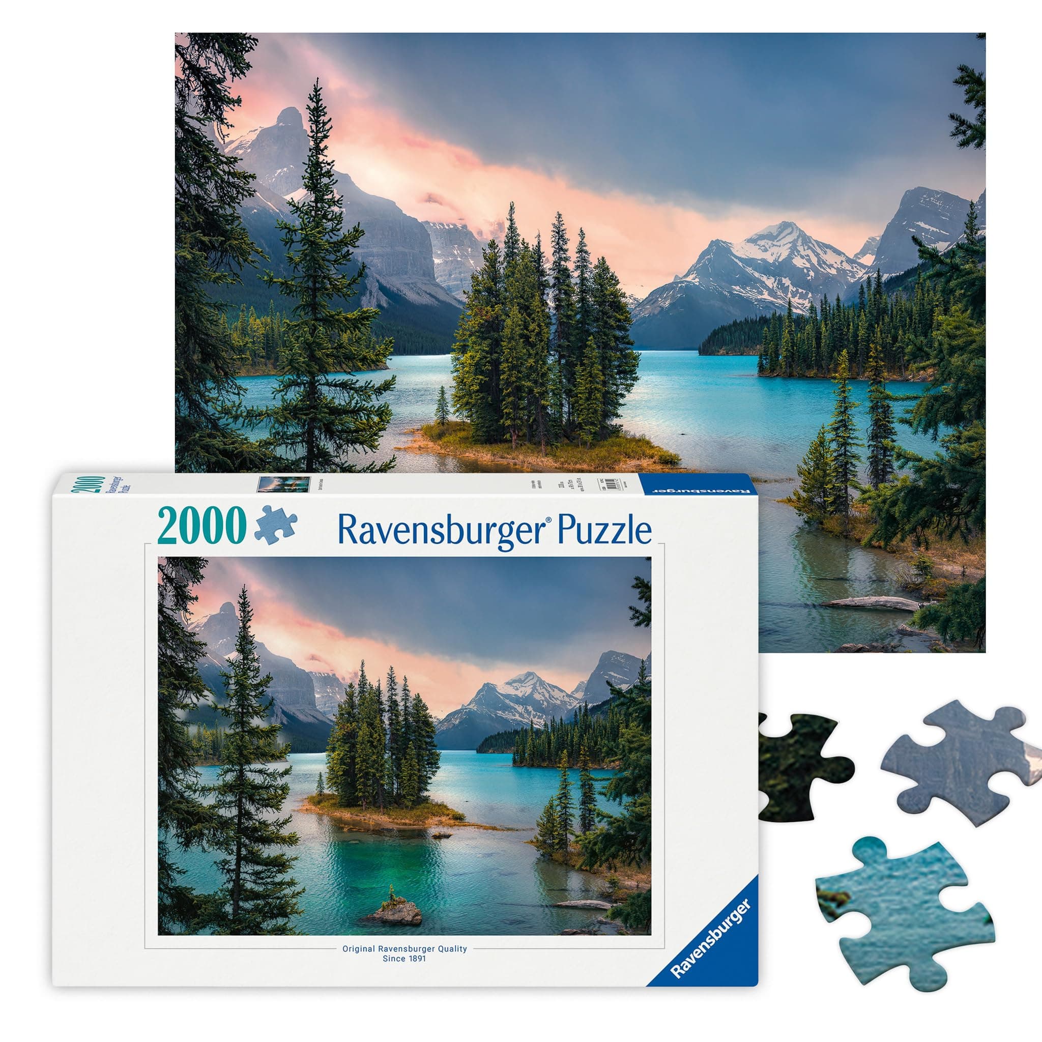 Ravensburger 16714 Jigsaw Puzzle Spirit Island Canada 2000 Pieces, Black