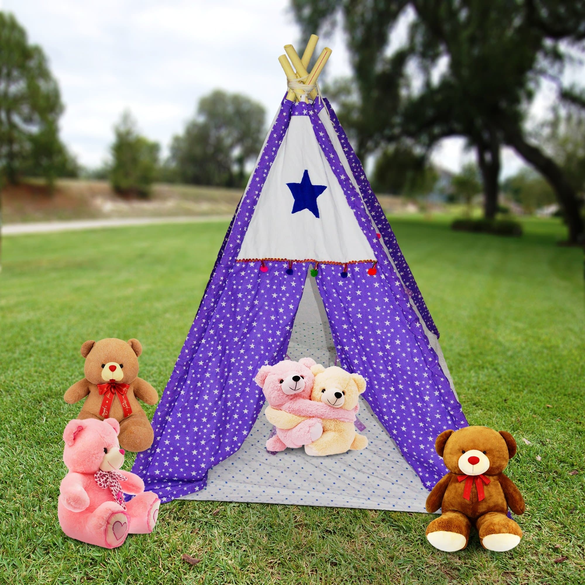 Play Tent House for Kids of Age 2 to 8 Years Indoor Outdoor Toys for Kids Development Toys Includes Pipes Pipe Locks Tent