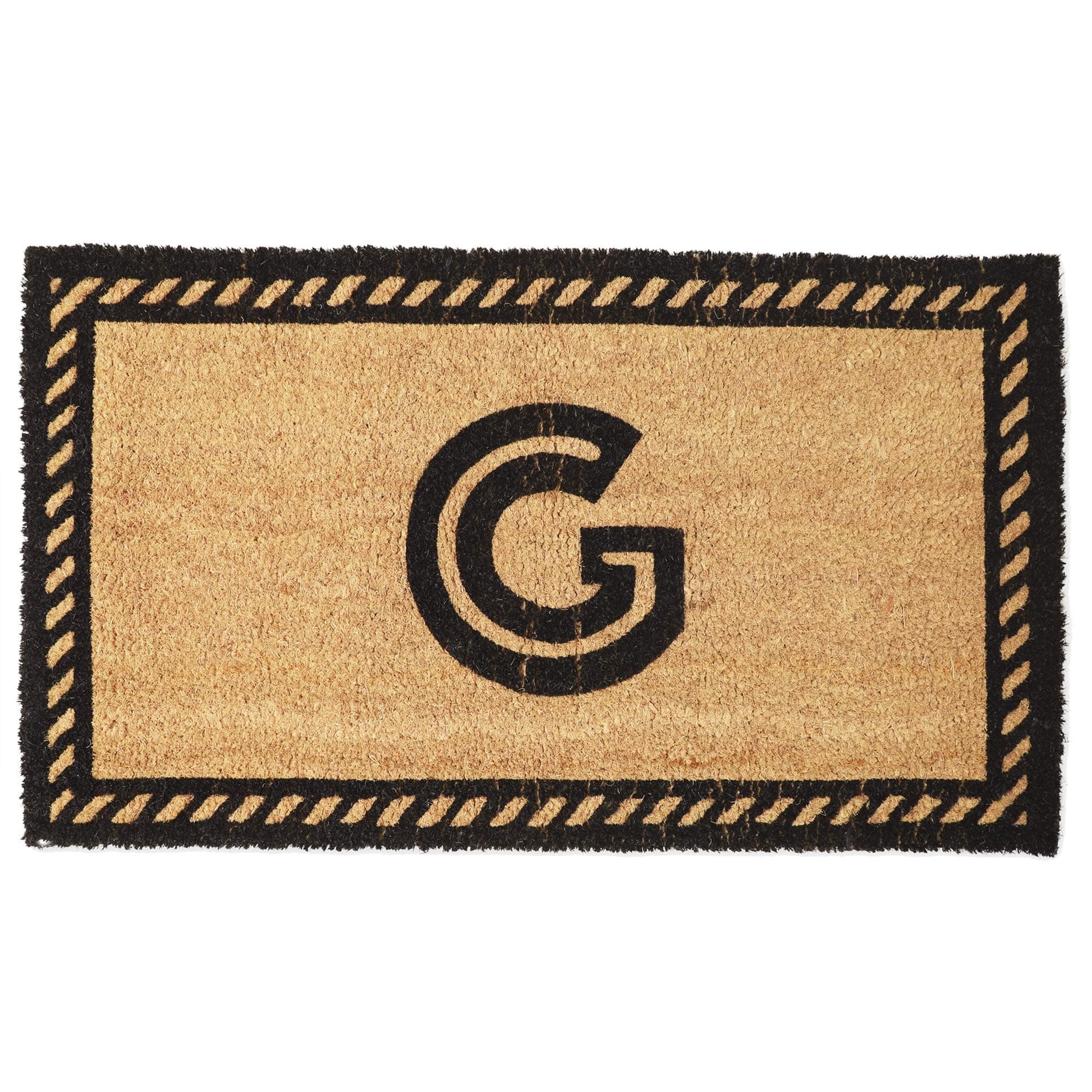Juvale Coco Coir Initial Letter G Monogram Doormat (30 x 17 in)