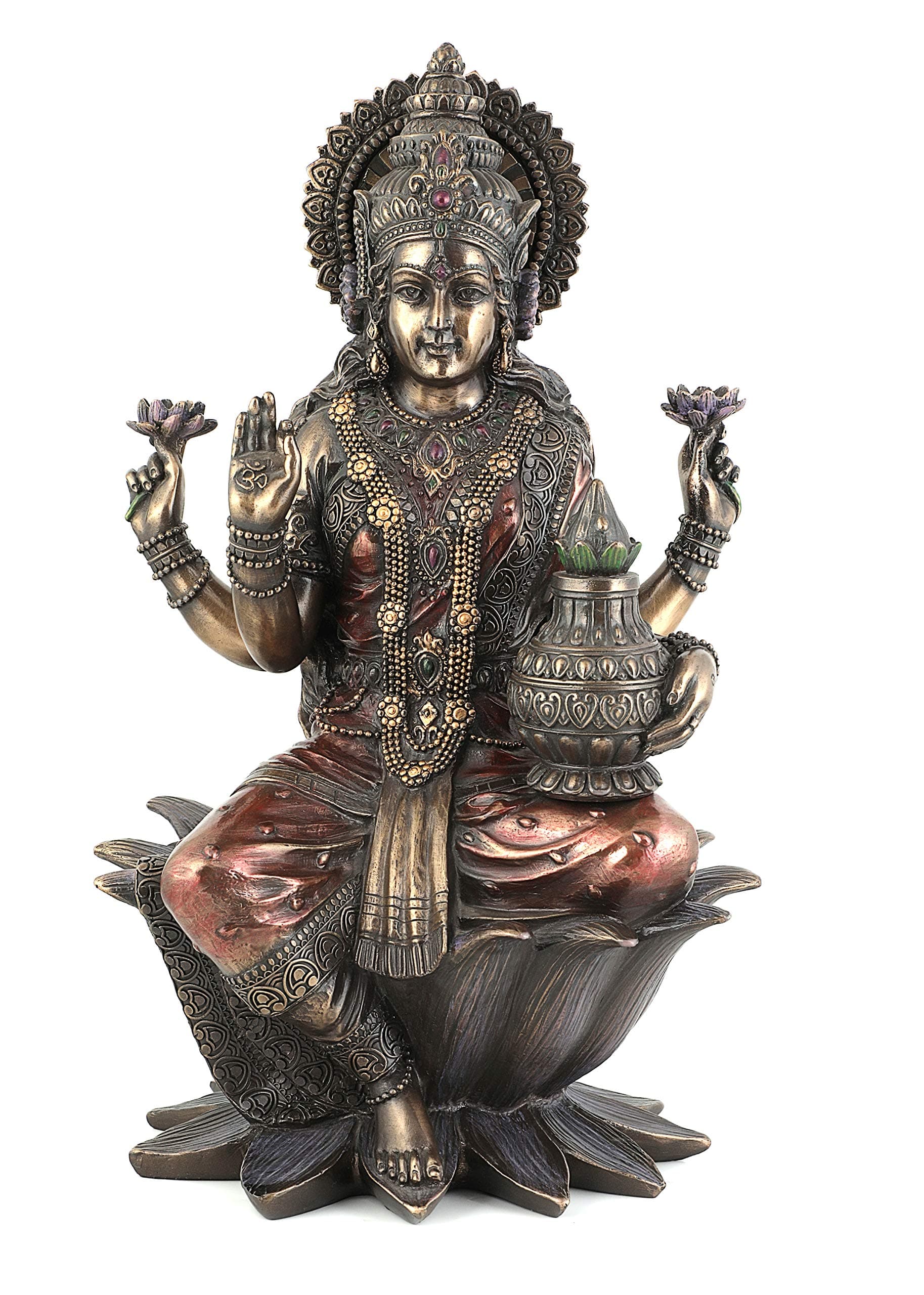 Antiques Nirmala Indian Goddess Laxmi Statue, Idol Maa laxmi Sculpture, Goddess of Knowledge, Art, Music, Indian Culture Decorative Showpiece