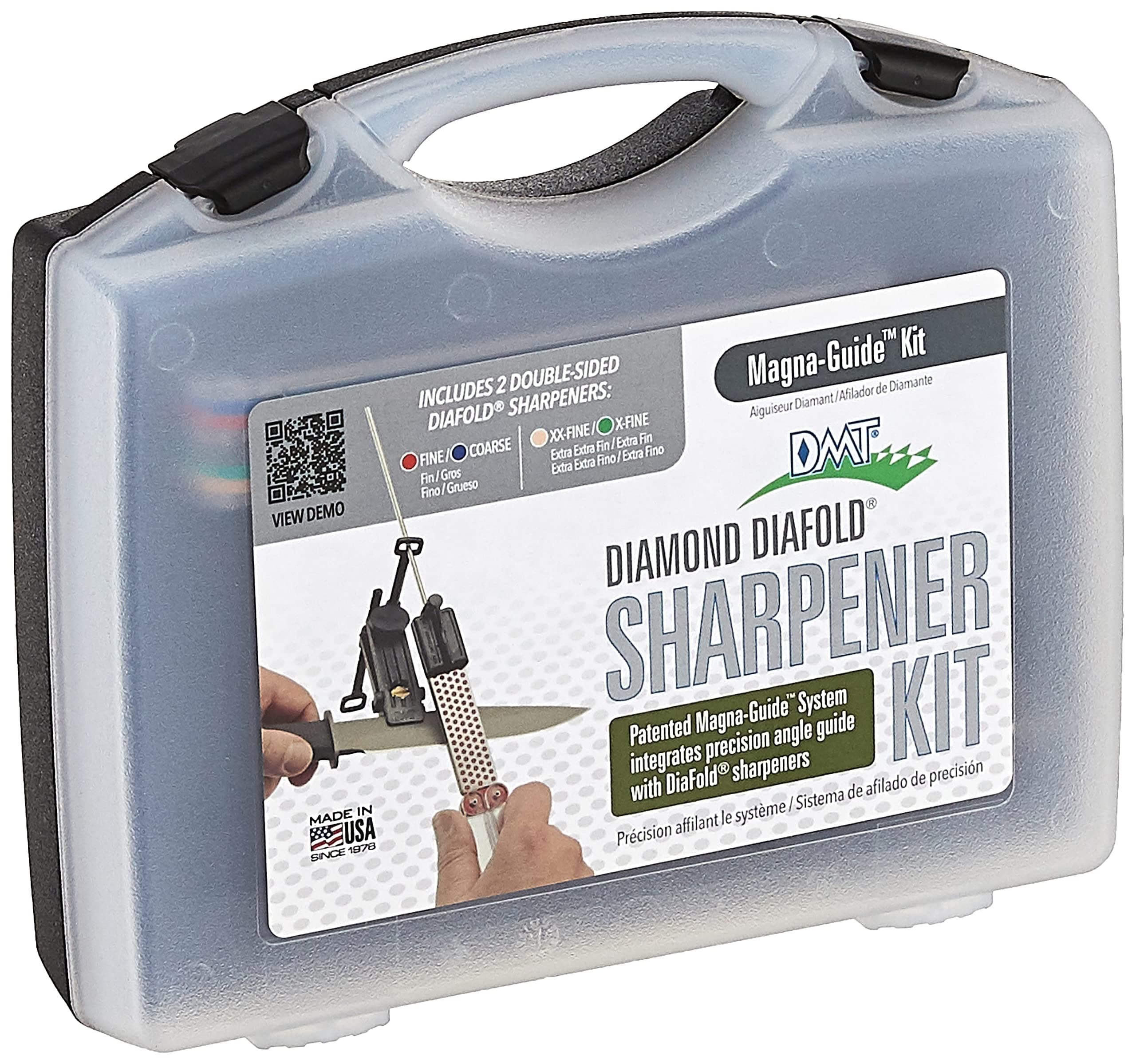 Diamond Machining Technology (DMT) MAGKIT-4 Diafold Whetstone Sharpening Kit With 2-Sided Diamond Sharpening Stones