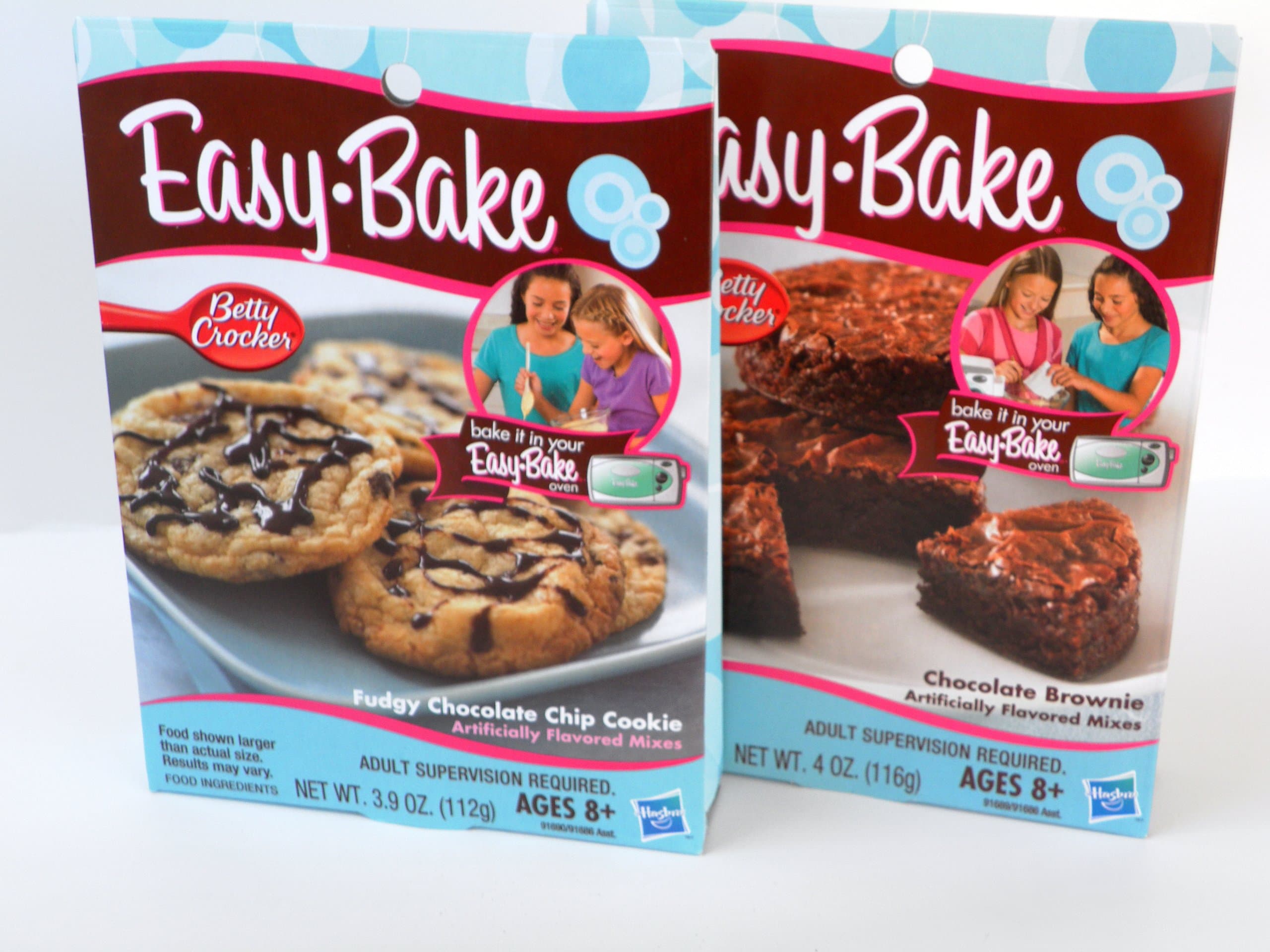 Easy Bake 2 Pk Combo Fudgy Chocolate Chip Cookie, Chocolate Brownie Mixes