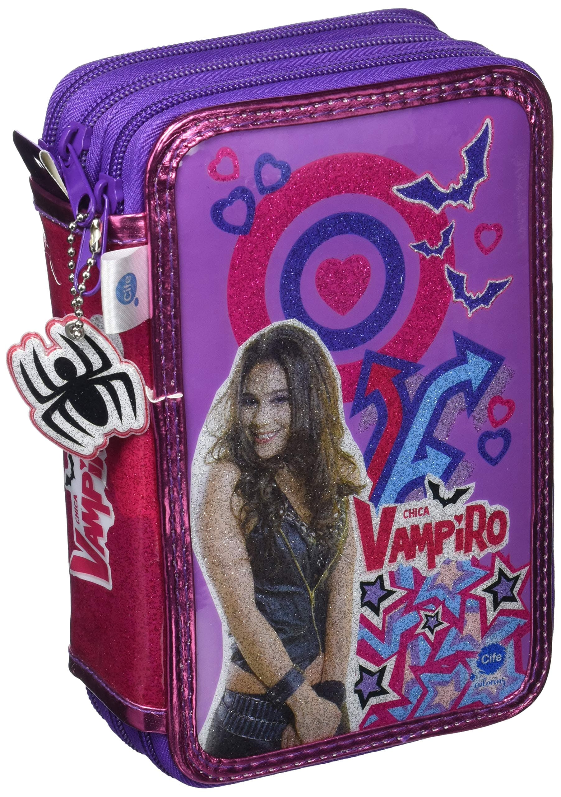 Chica Vampire Triple Pencil Case with Stationery Complete Kit (Cife 41501)