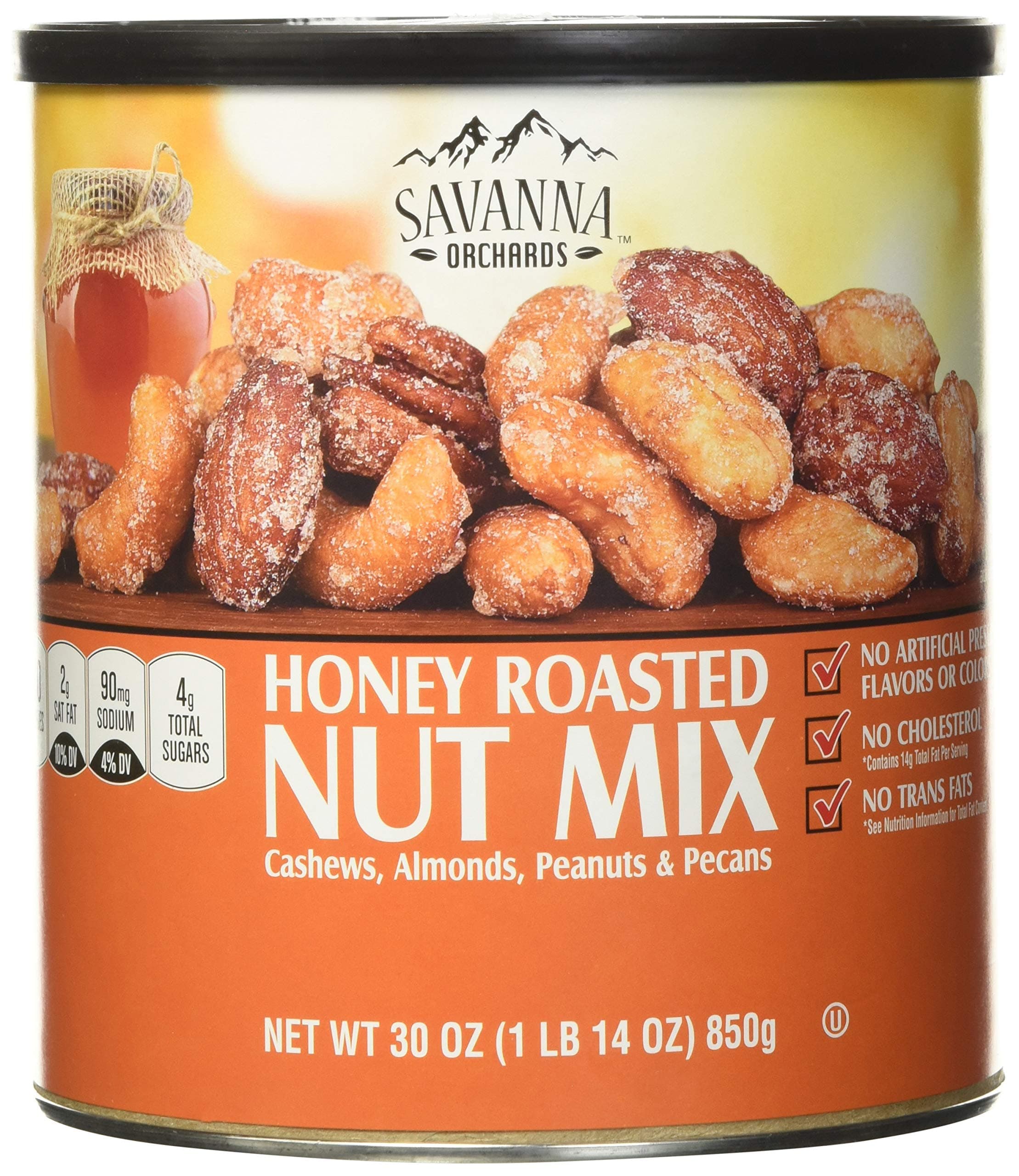 Savanna Orchards Gourmet Honey Roasted Nut Mix, 30 Ounce