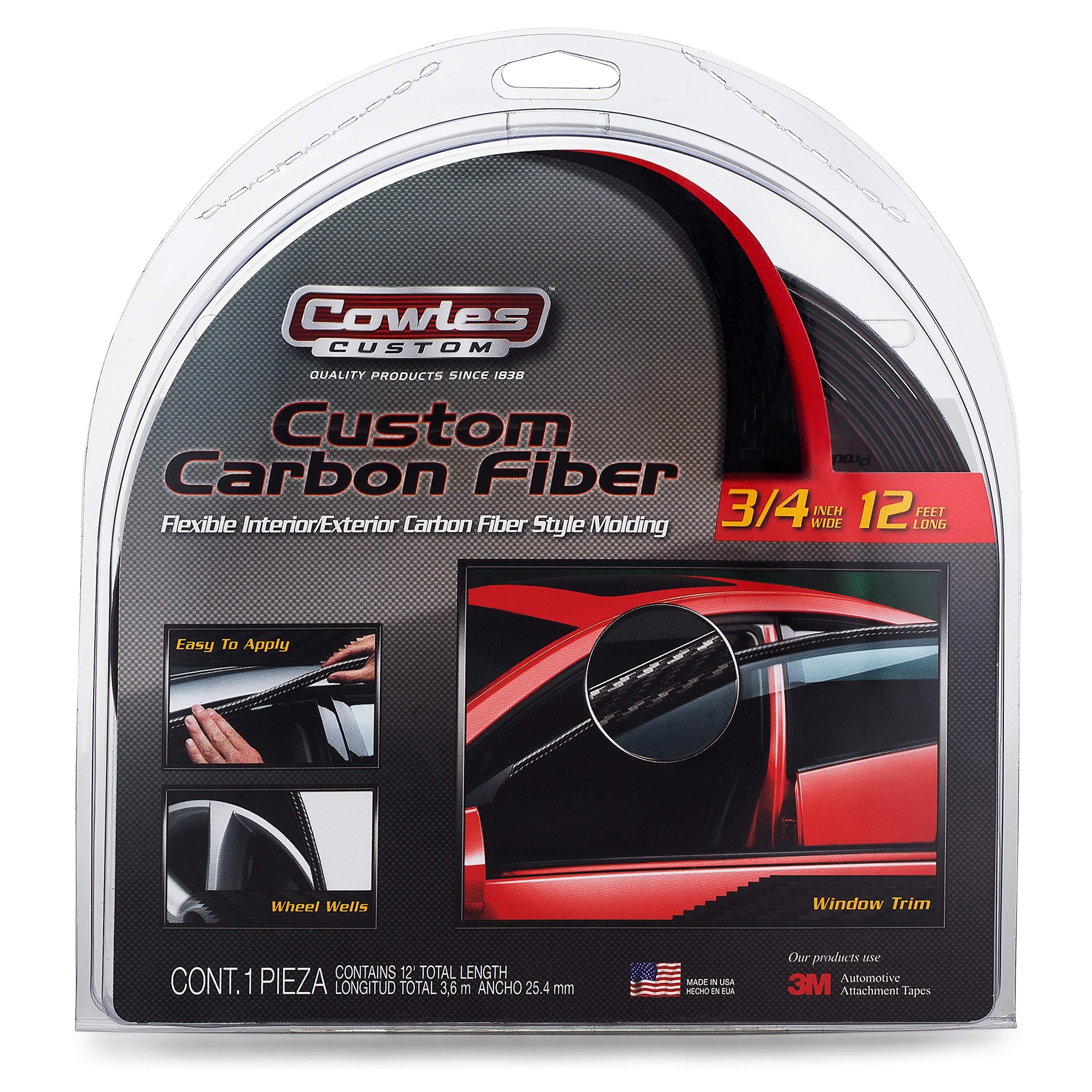 Custom Carbon Fiber Exterior Molding (3/4" Wide)