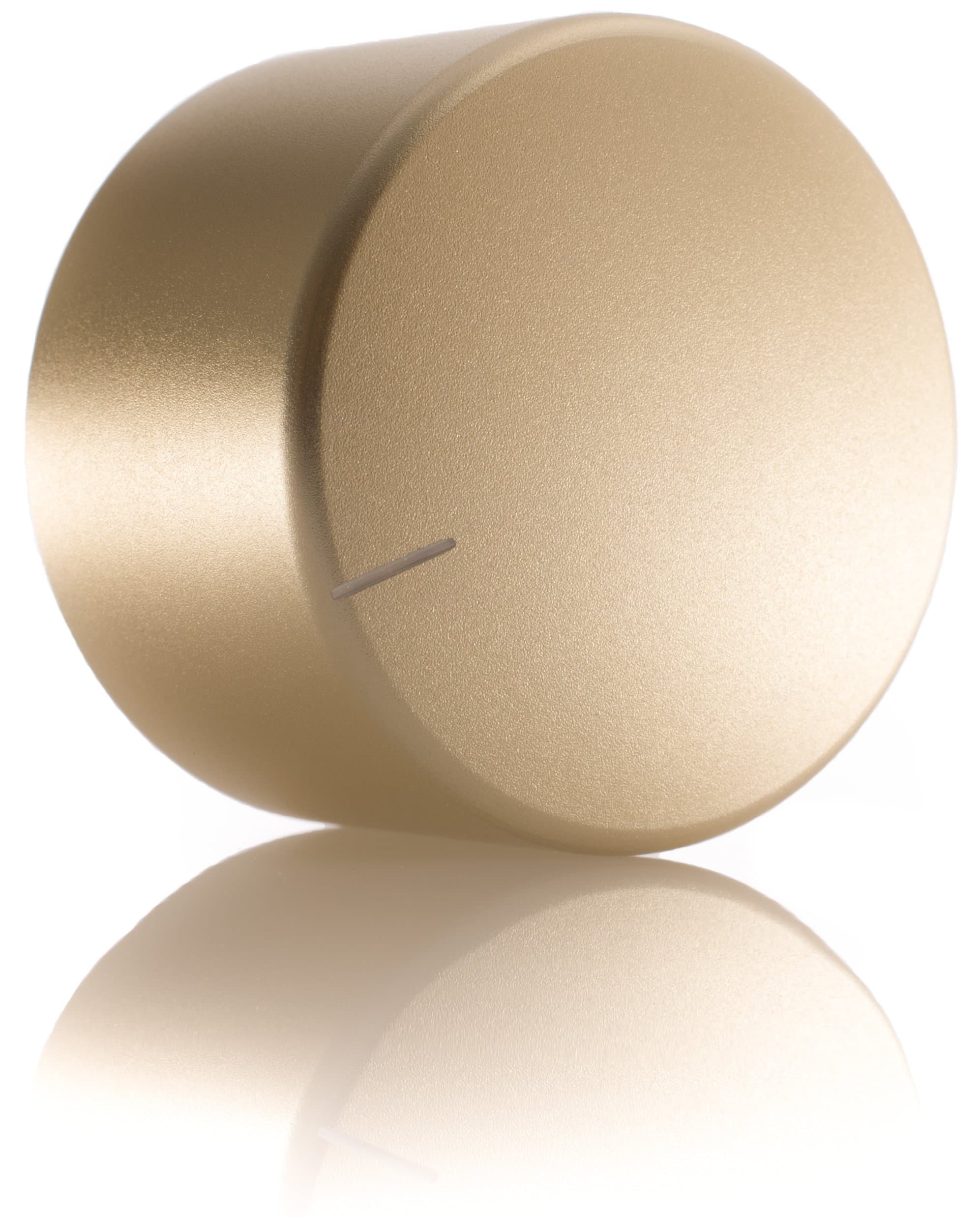 Hifi Lab Potentiometer-Knob Aluminium solid 38x26mm Pot Knob Alu Control Rotary Switch 6,35mm shaft Audio gold champagne