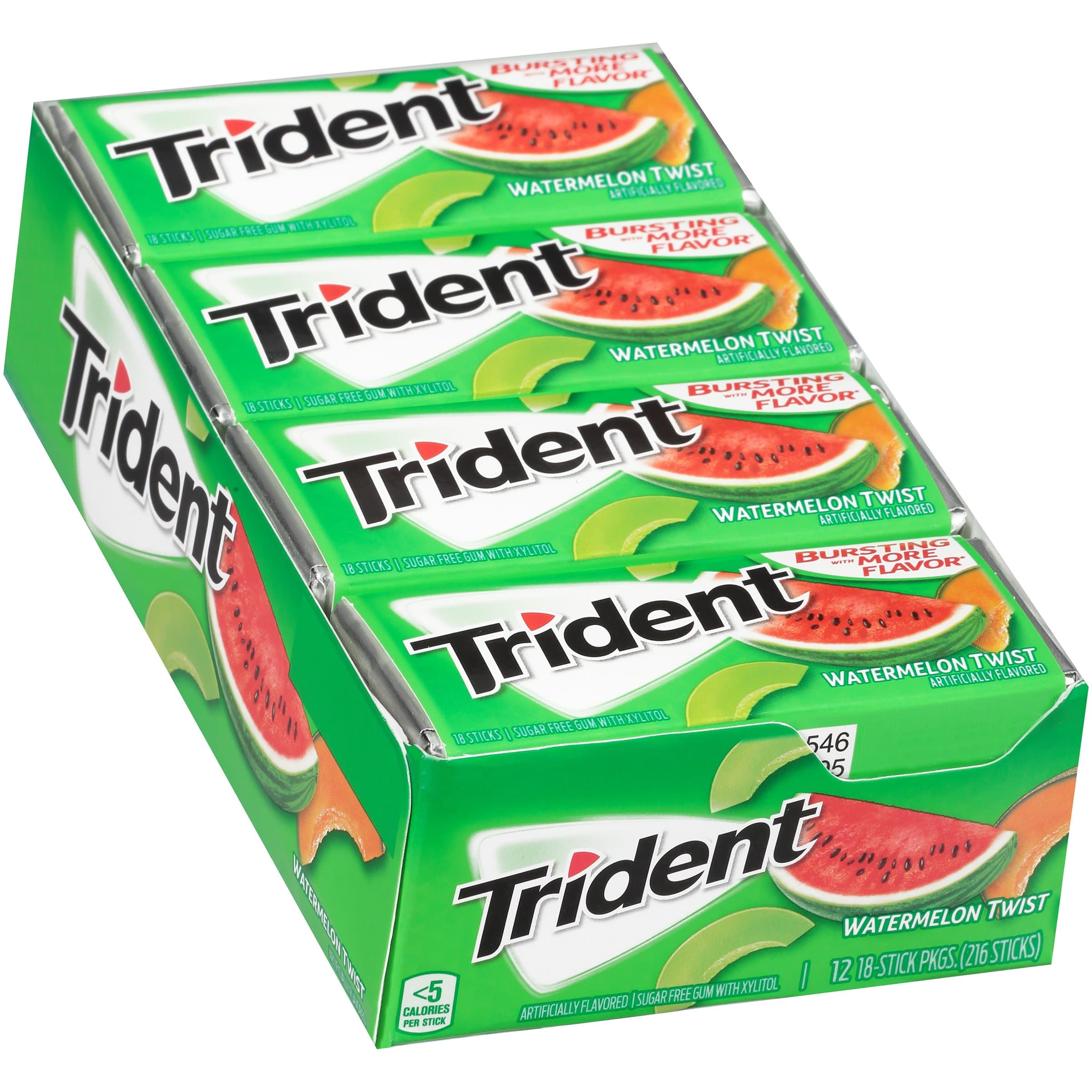 Gum, Watermelon Twist, 18 Count , 12 Pack